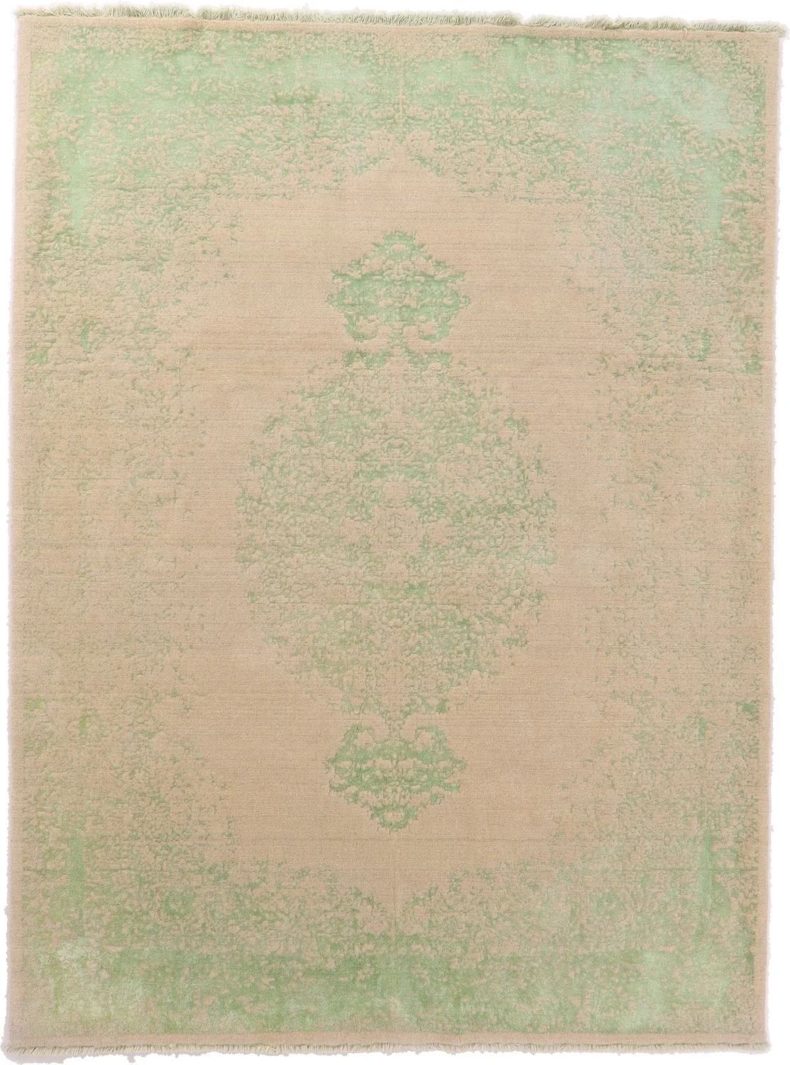 Hand-Knotted Indian Rug, 170 × 240 cm, Wool & Silk