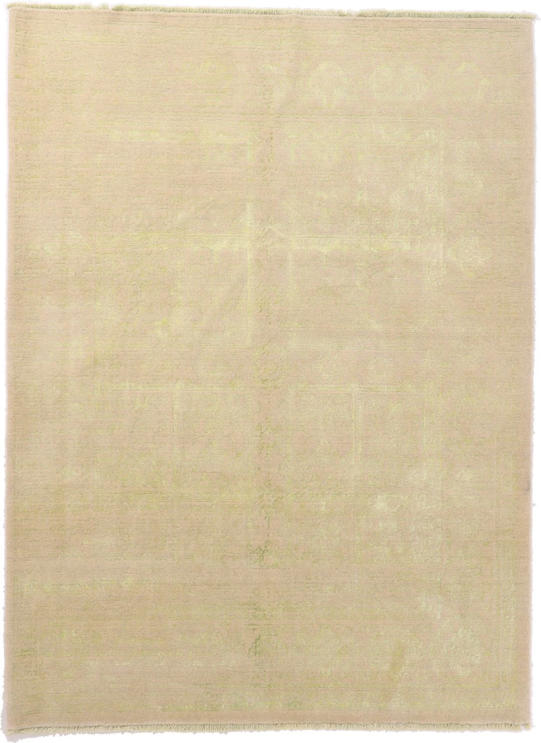 Hand-Knotted Indian Rug, 181 × 240 cm, Wool & Silk
