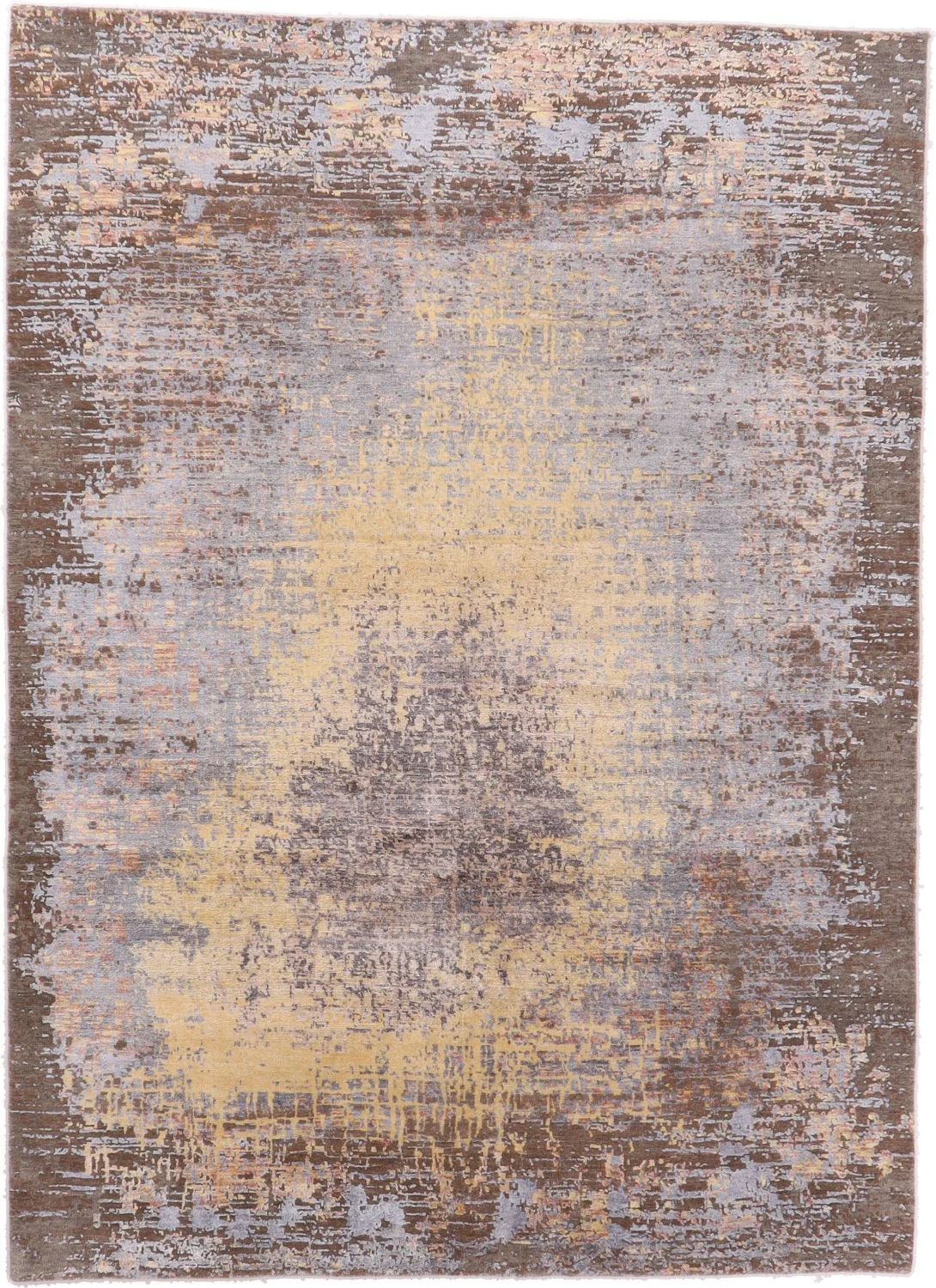Indian Rug 174 × 240 cm in Wool & Silk, hand-knotted