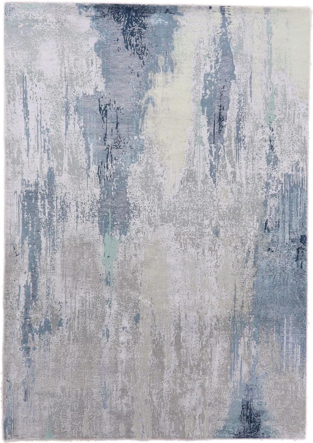 Hand-Knotted Indian Rug, 172 × 247 cm, Wool & Silk