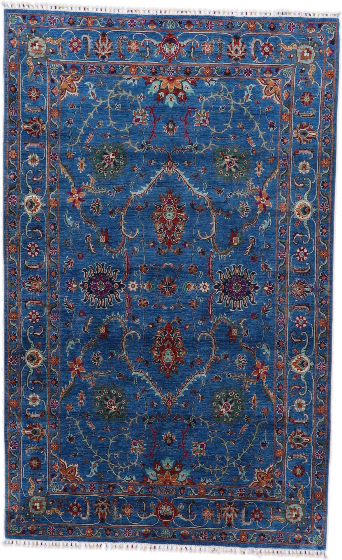 Hand-Knotted Samarkand Pakistani Rug, 202 × 322 cm, Wool