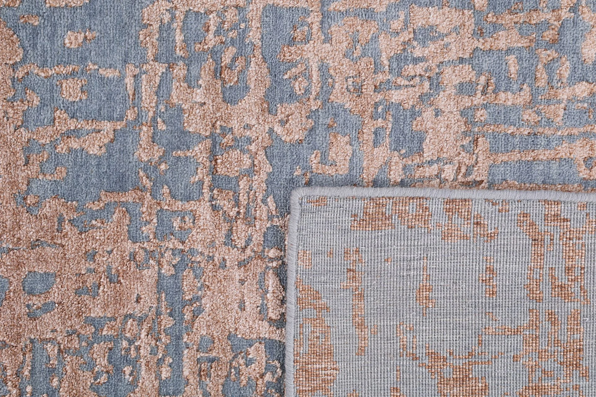 Hand-Knotted Indian Rug, 244 × 308 cm, Wool & Silk - Image 7