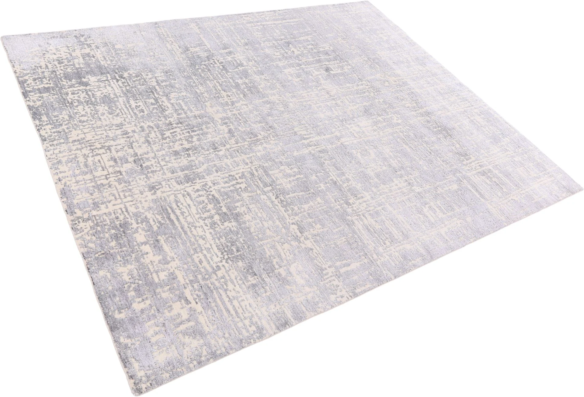 Alternative view of Wool & Silk Indian Rug 241 × 302 cm, hand-knotted