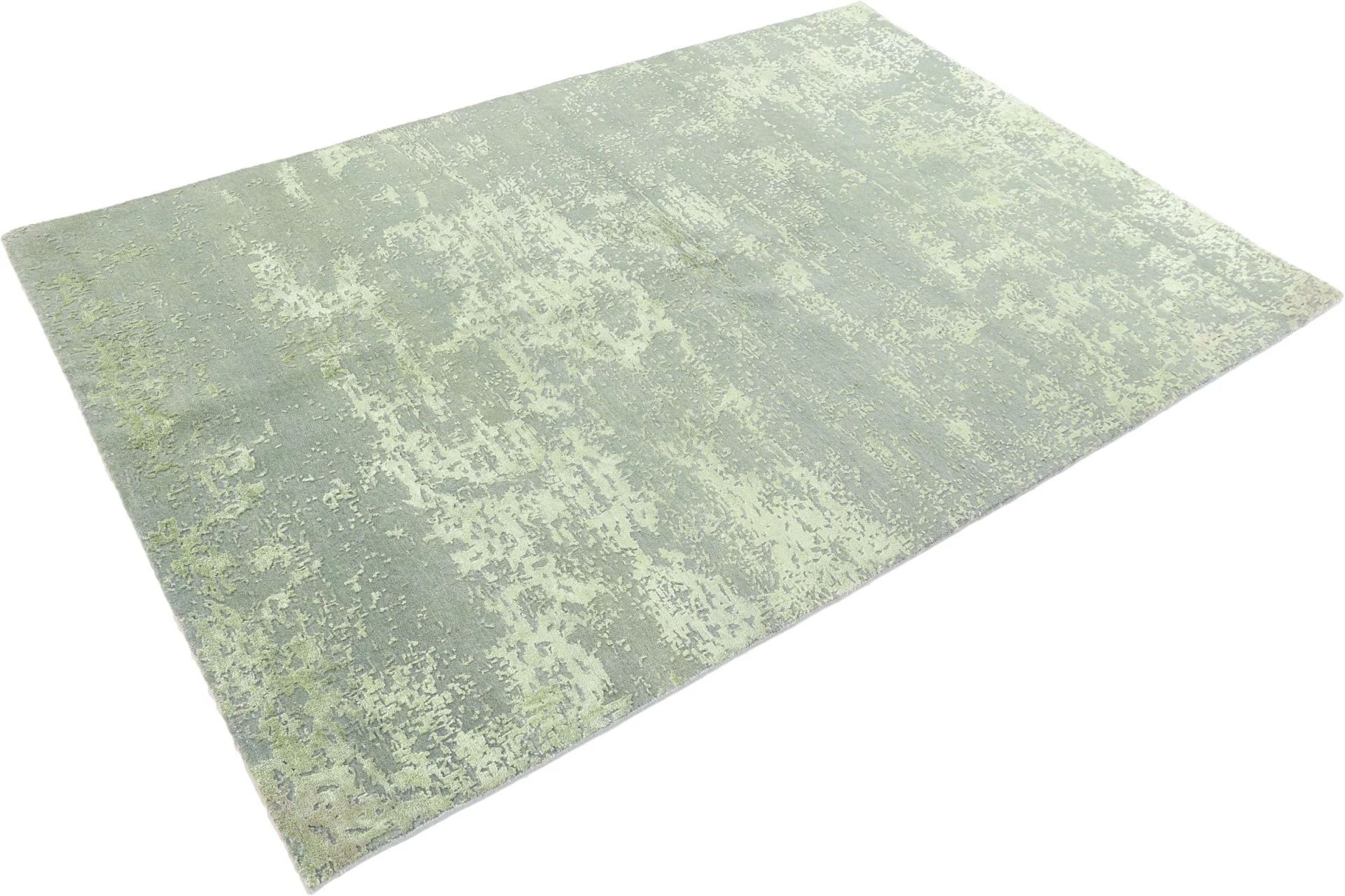Alternative view of Wool & Silk Indian Rug 167 × 241 cm, hand-knotted