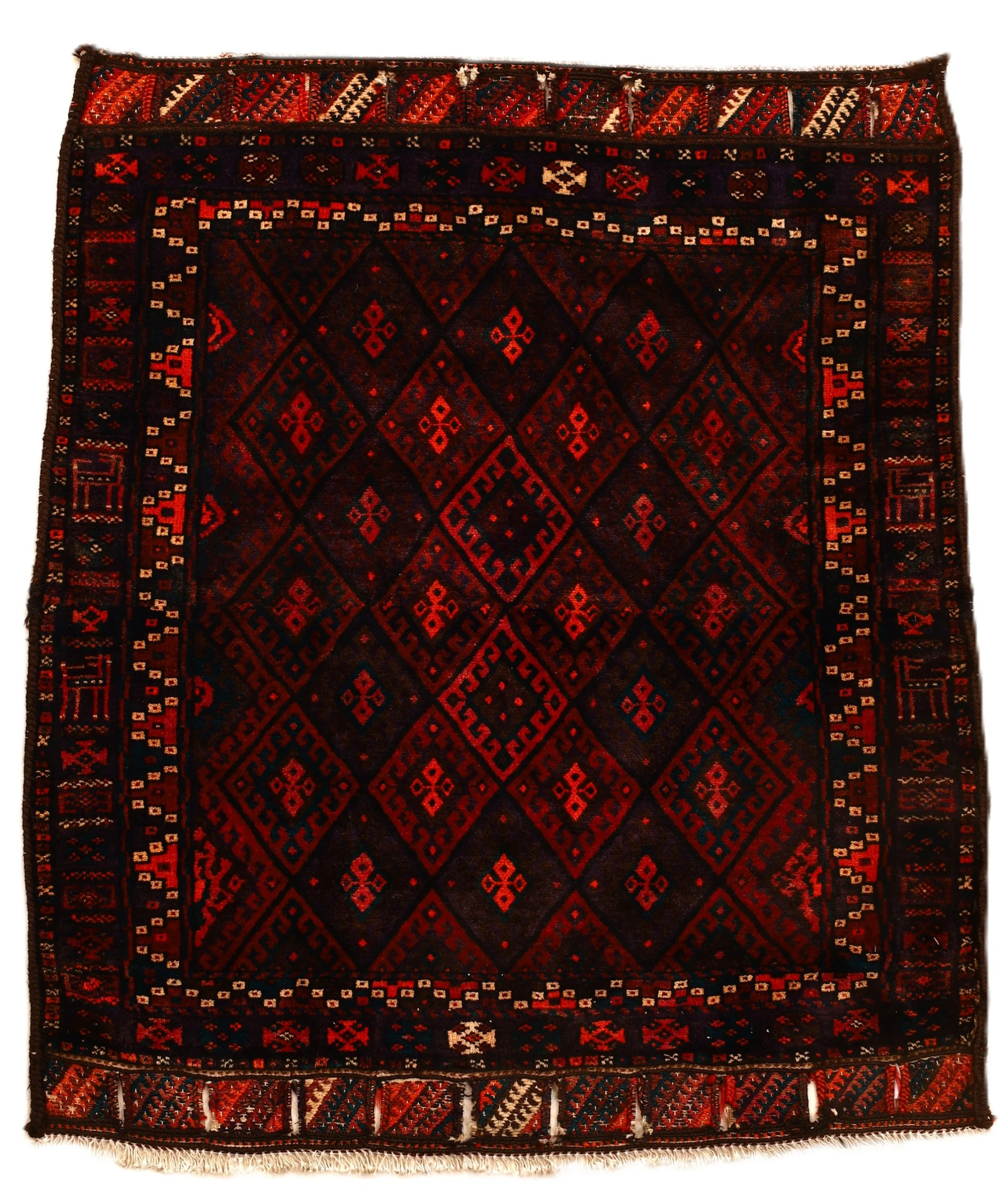 Hand-Knotted Persian Rug, 105 × 102 cm, Wool
