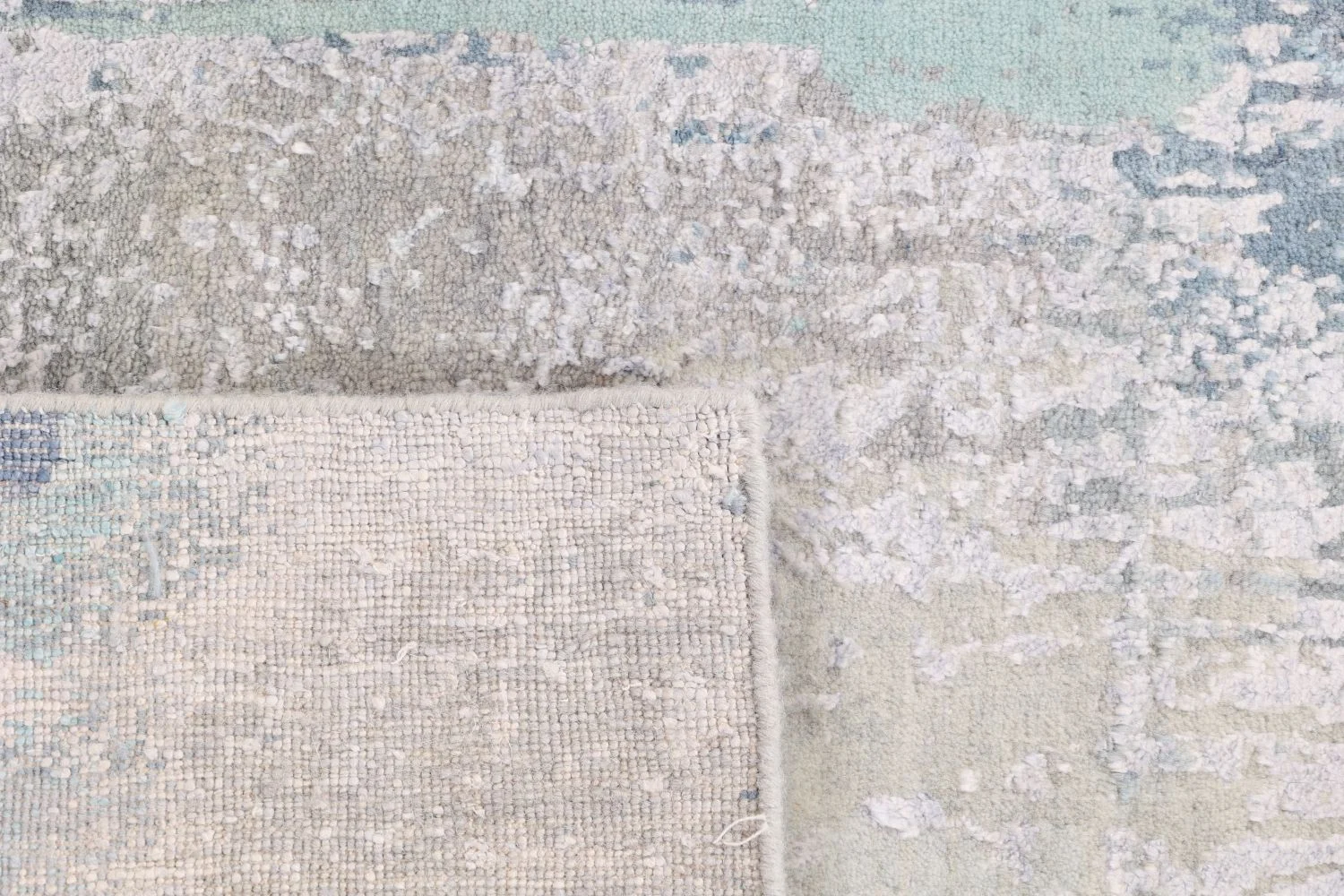Hand-Knotted Indian Rug, 172 × 247 cm, Wool & Silk - Image 7