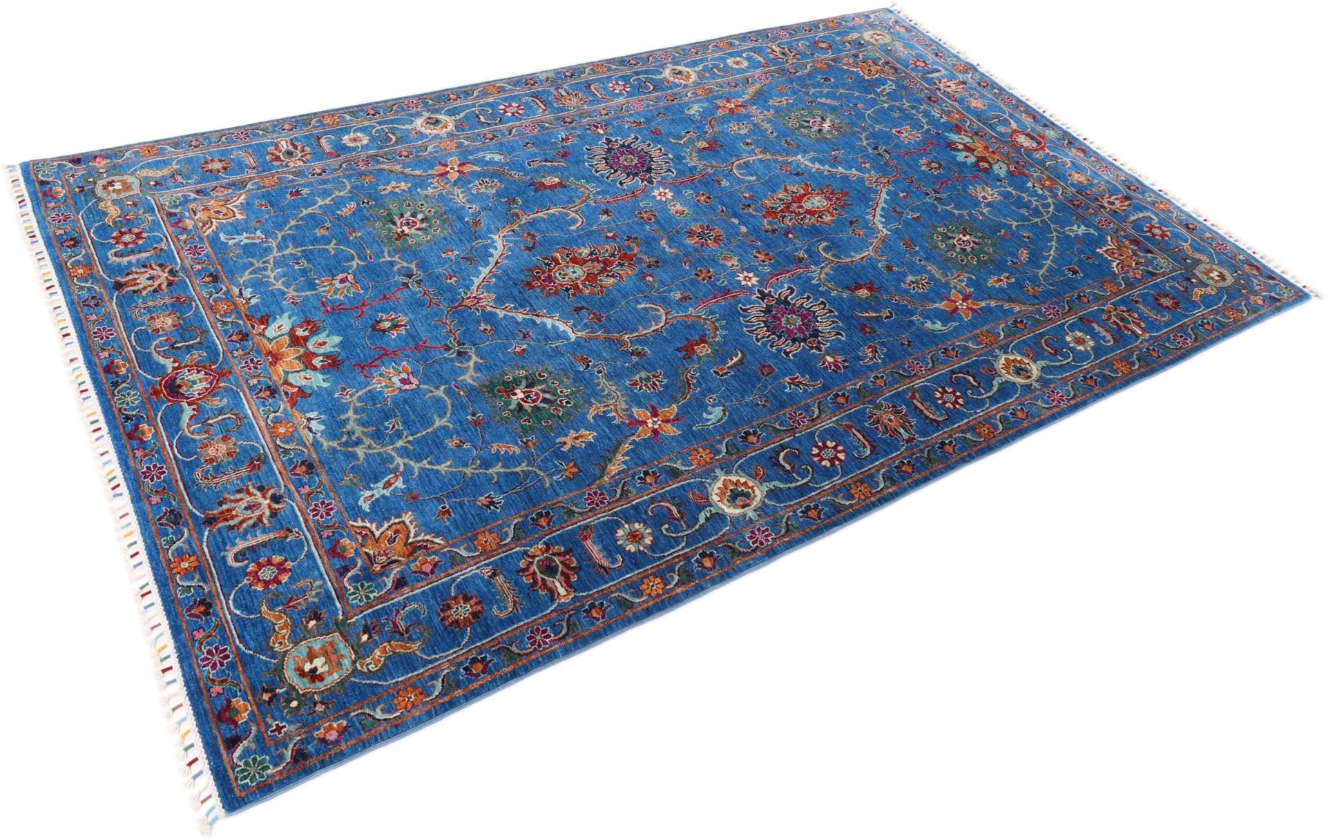 Hand-Knotted Samarkand Pakistani Rug, 202 × 322 cm, Wool - Image 4
