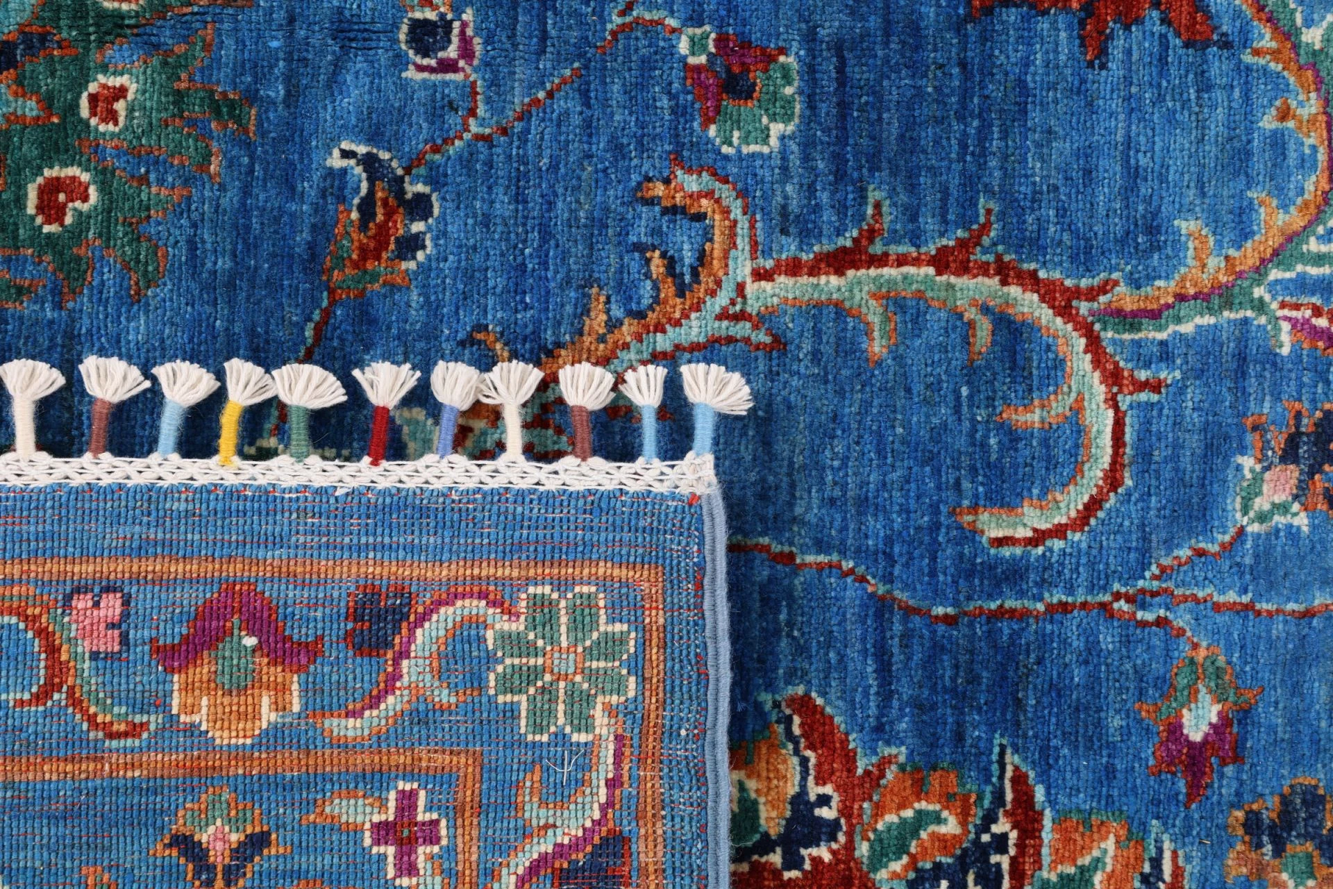 Hand-Knotted Samarkand Pakistani Rug, 202 × 322 cm, Wool - Image 7