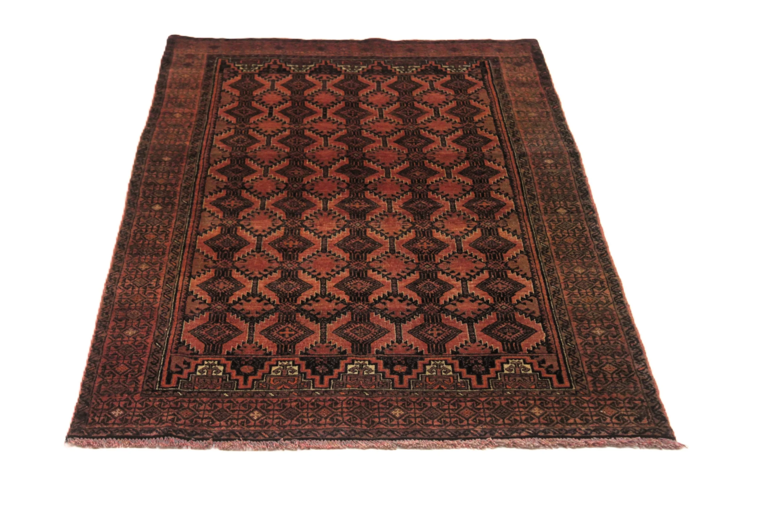 Alternative view of Baluch Persian Rug 189 × 96 cm in Wool, hand-knotted