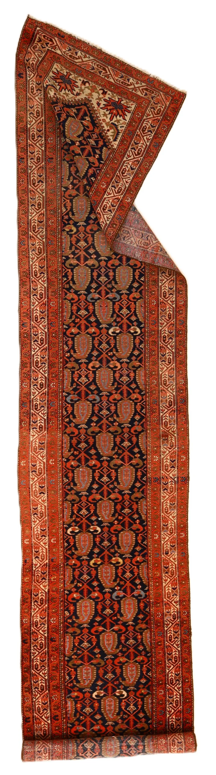 Alternative view of Hand-Knotted Malayer Persian Rug, 508 × 100 cm, Wool