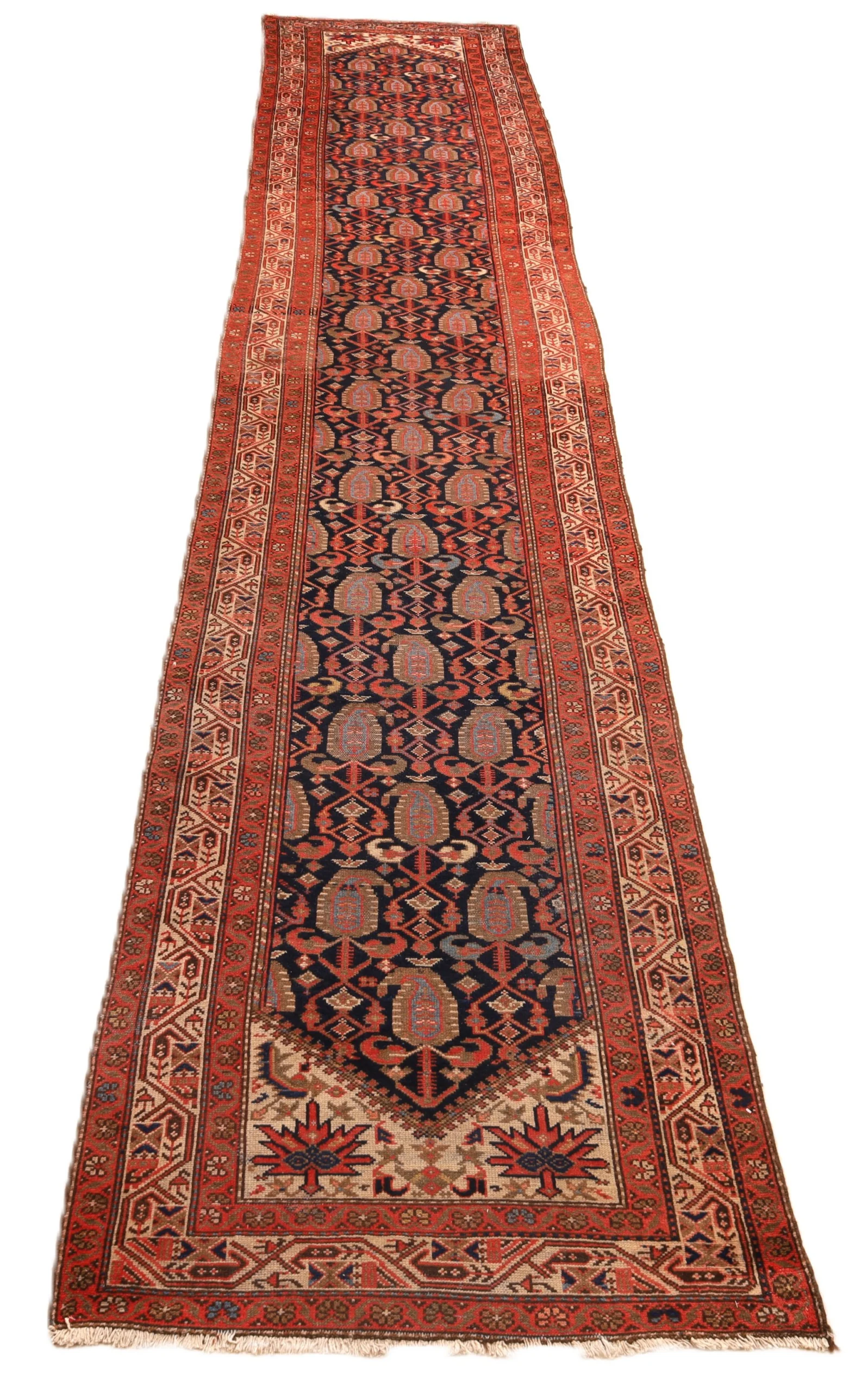 Hand-Knotted Malayer Persian Rug, 508 × 100 cm, Wool - Image 3