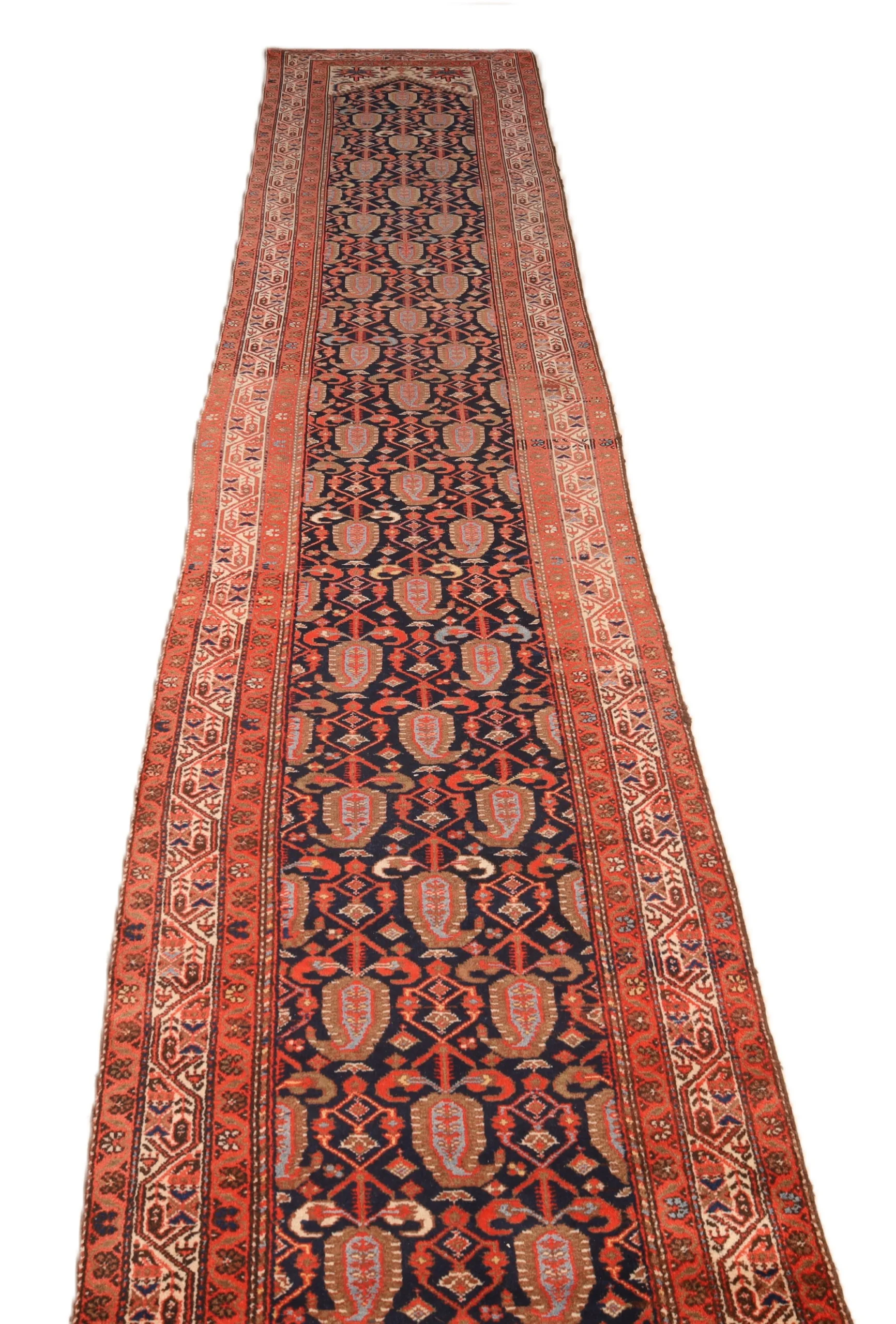 Hand-Knotted Malayer Persian Rug, 508 × 100 cm, Wool - Image 7