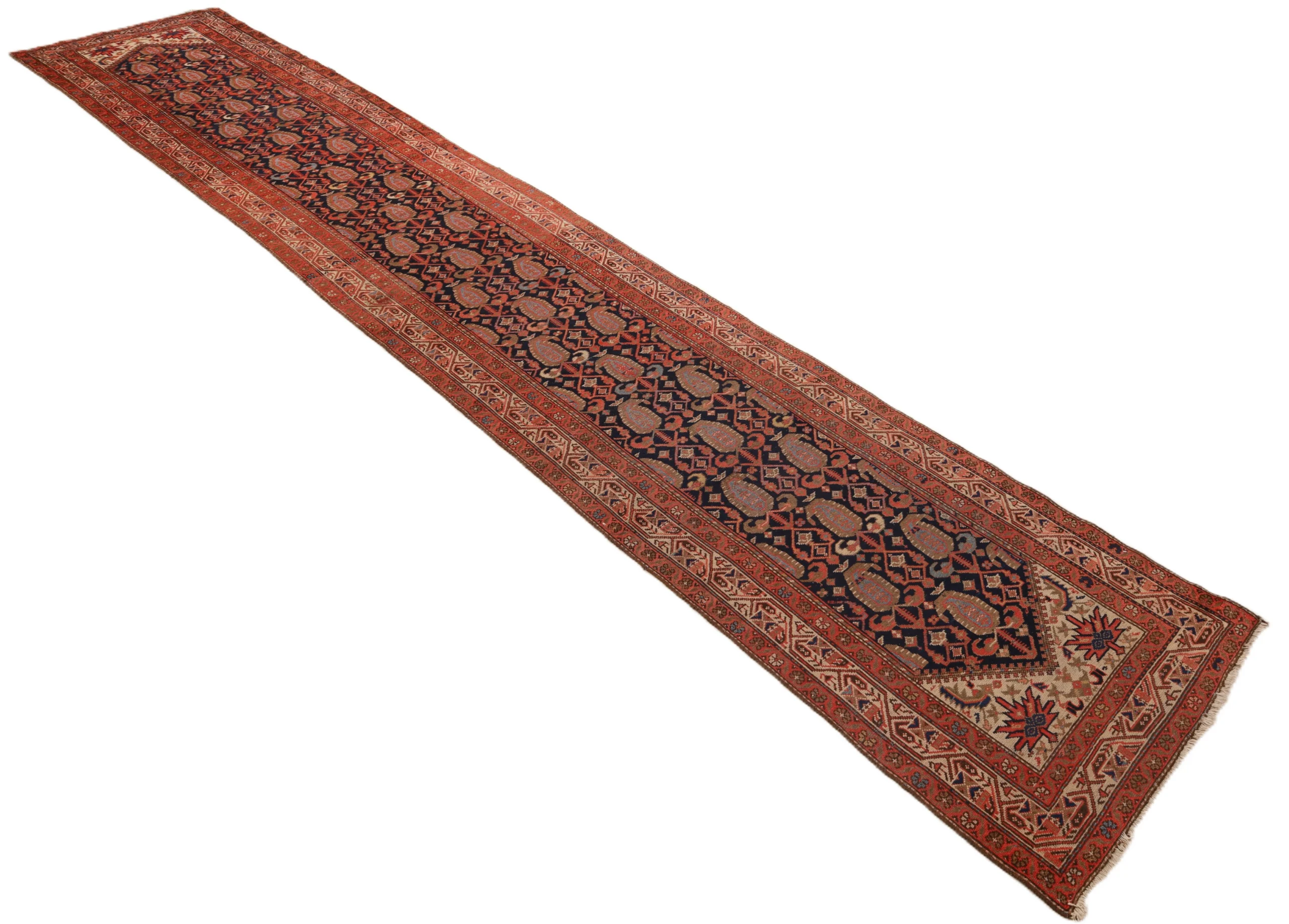 Hand-Knotted Malayer Persian Rug, 508 × 100 cm, Wool - Image 9
