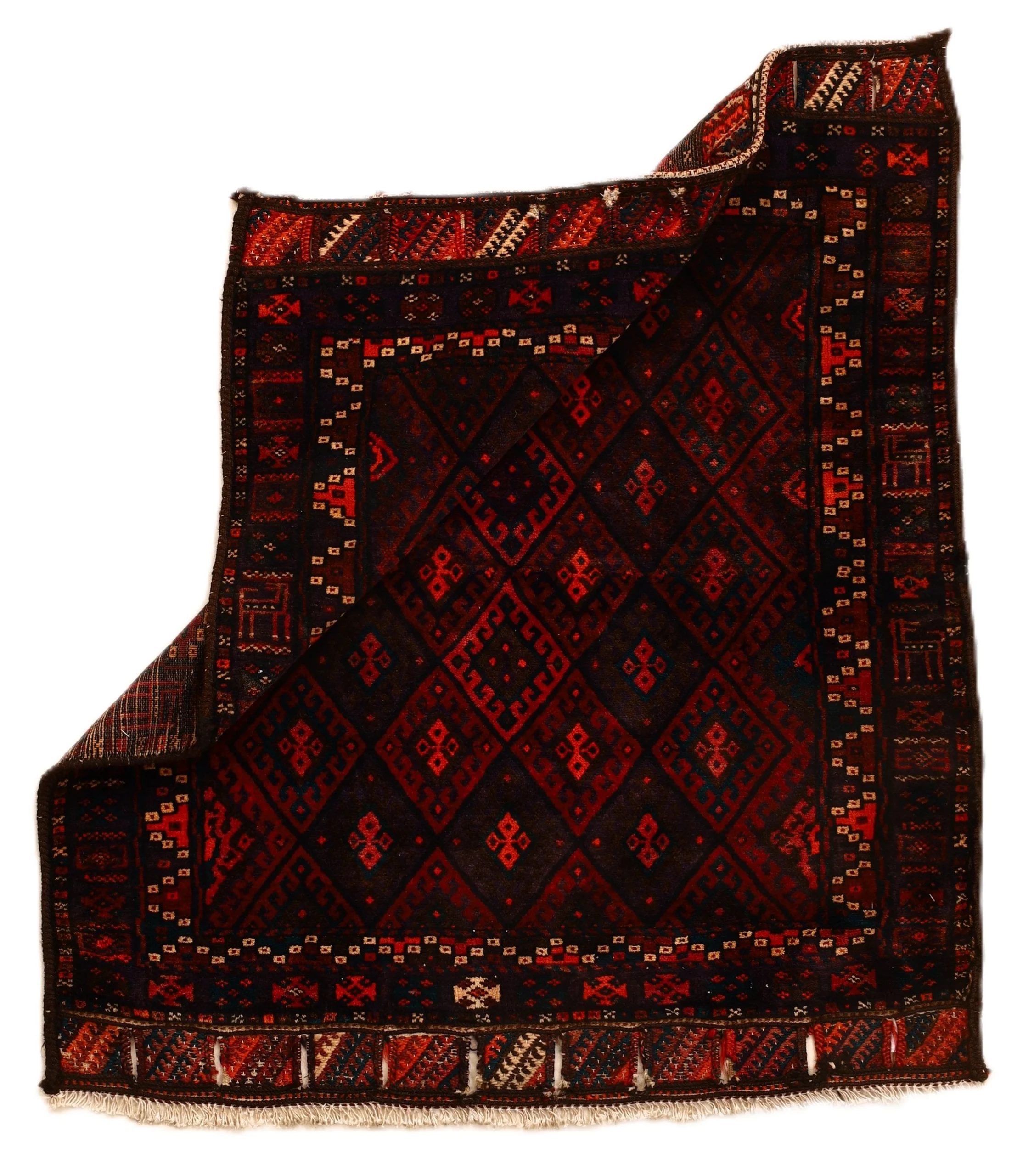 Alternative view of Hand-Knotted Persian Rug, 105 × 102 cm, Wool