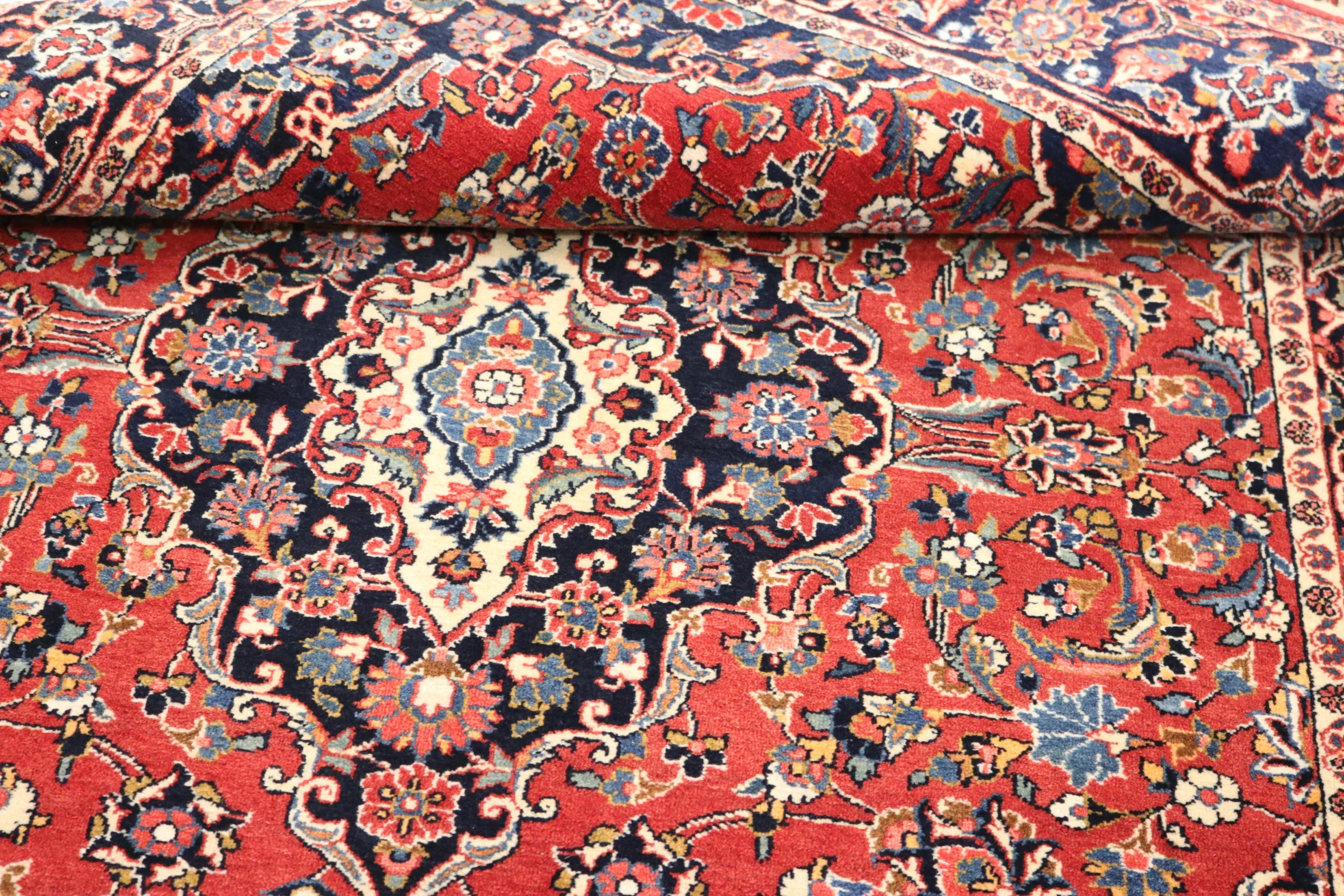 Kashan Persian Rug 192 × 138 cm in Wool, hand-knotted - Image 3
