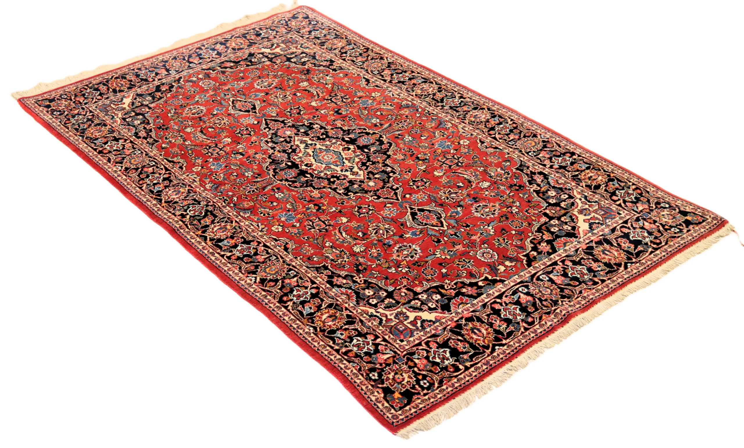 Kashan Persian Rug 192 × 138 cm in Wool, hand-knotted - Image 4