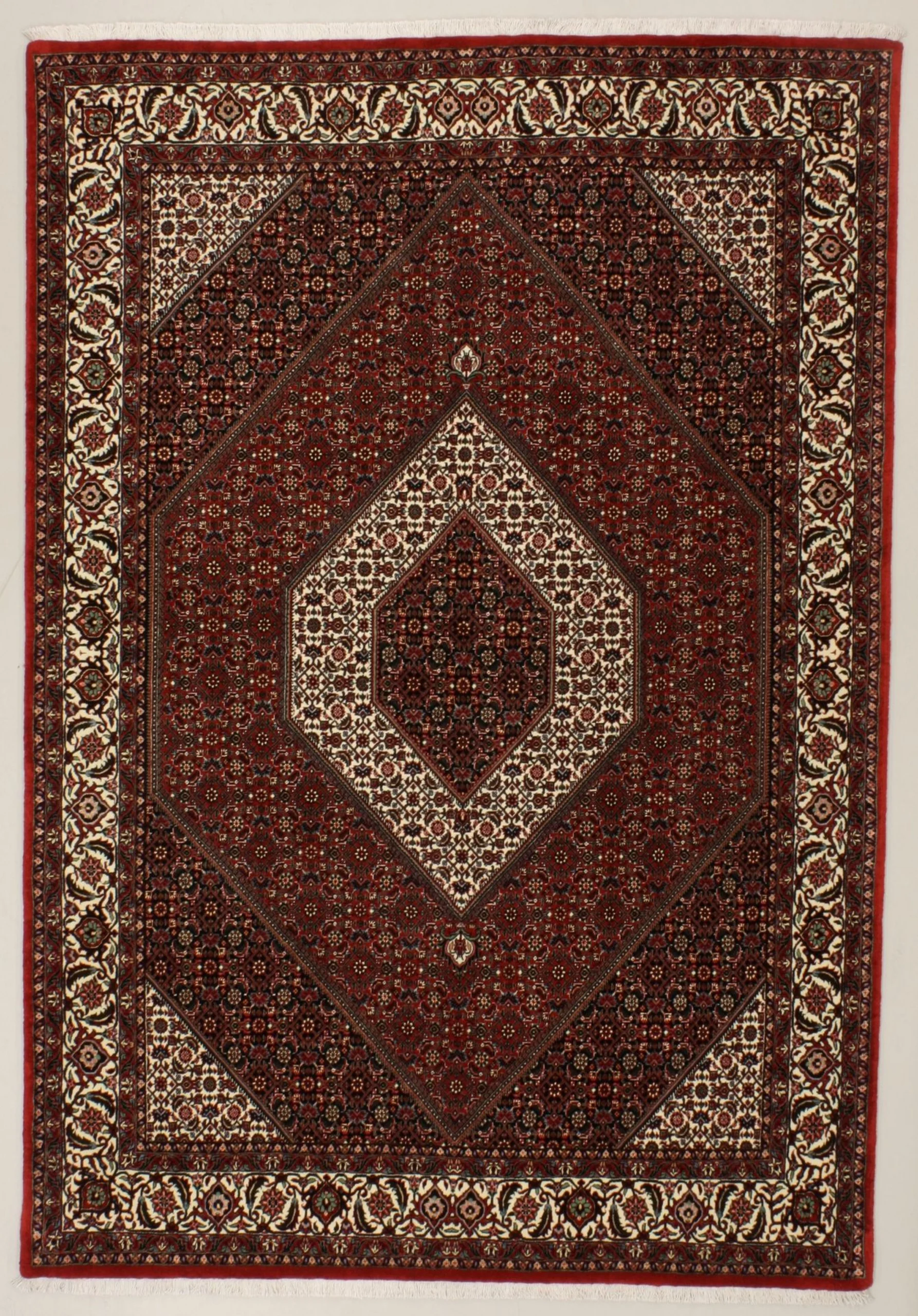 Hand-Knotted Bijar Persian Rug, 170 × 245 cm, Wool & Silk