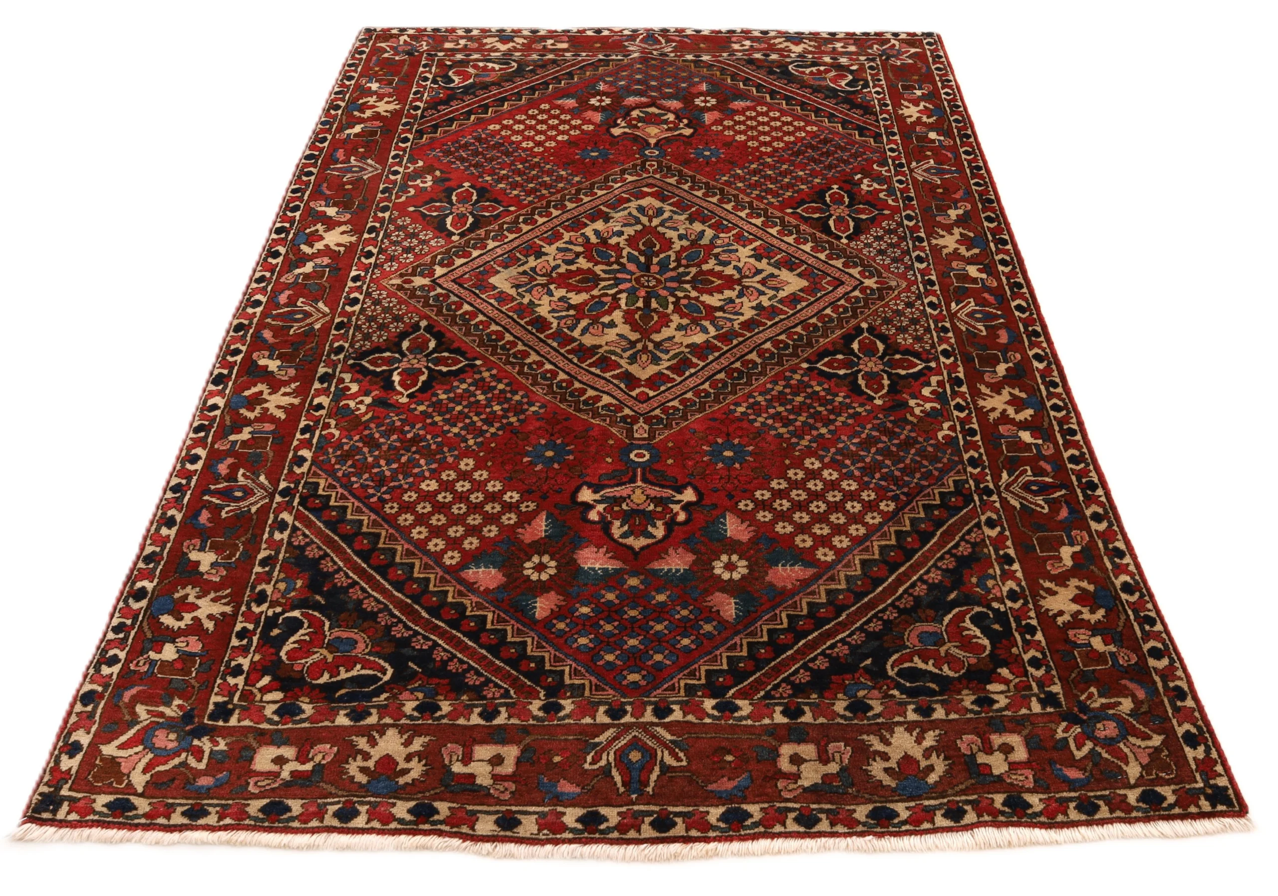 Wool Bakhtiari Persian Rug 208 × 137 cm, hand-knotted - Image 5