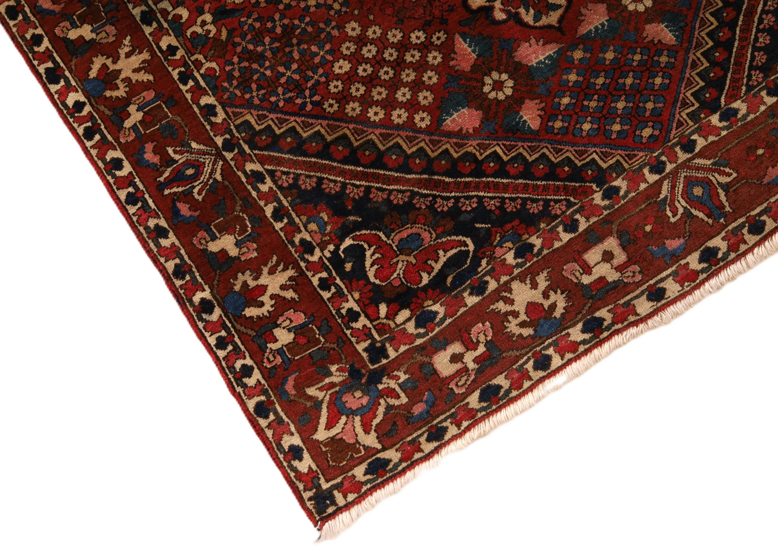 Wool Bakhtiari Persian Rug 208 × 137 cm, hand-knotted - Image 6