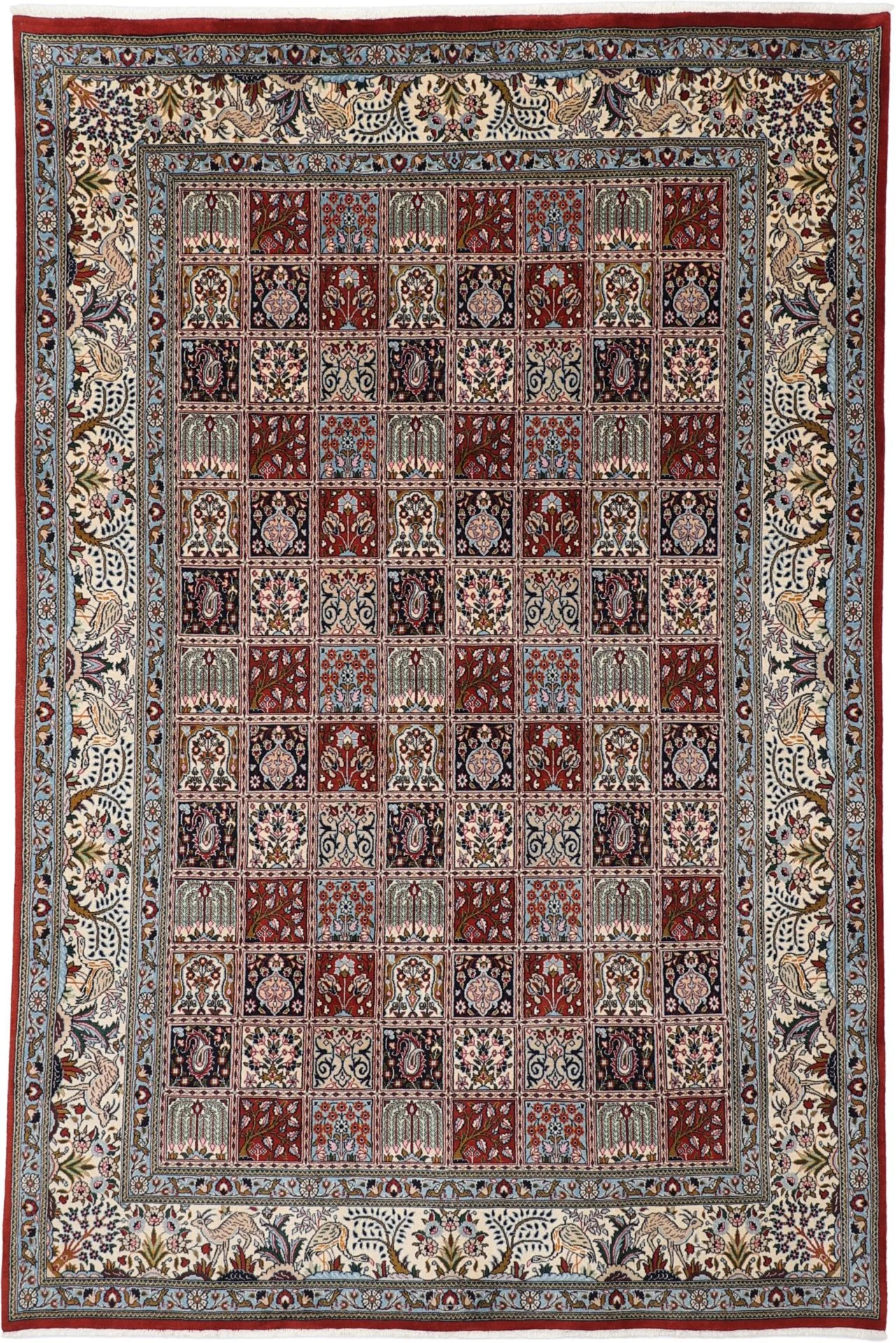 Wool Moud Persian Rug 194 × 294 cm, hand-knotted