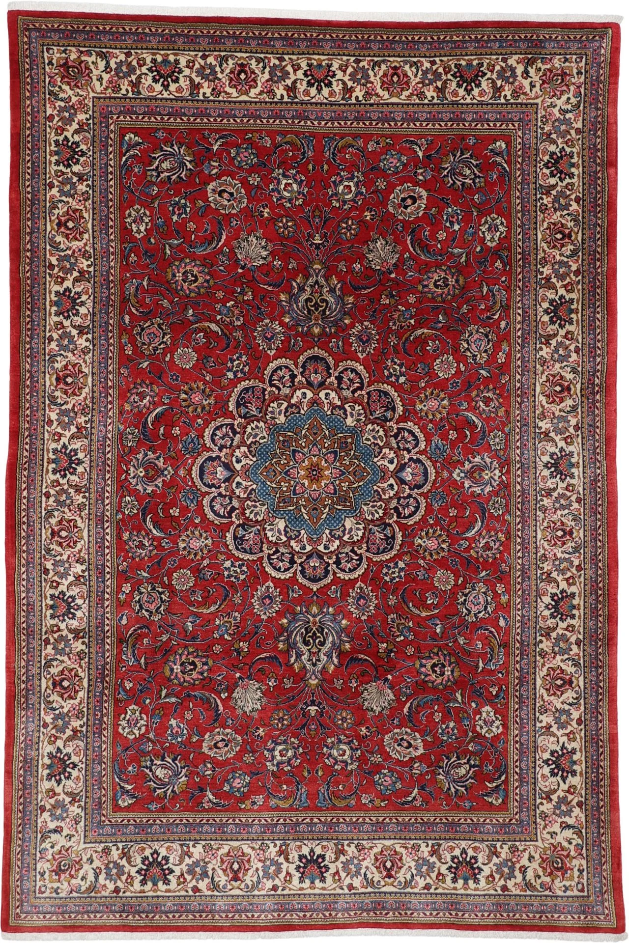 Sarouk Persian Rug 205 × 303 cm in Wool, hand-knotted