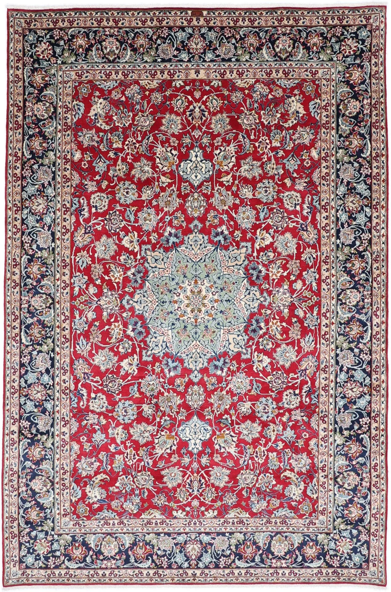 Hand-Knotted Kashan Persian Rug, 228 × 344 cm, Wool