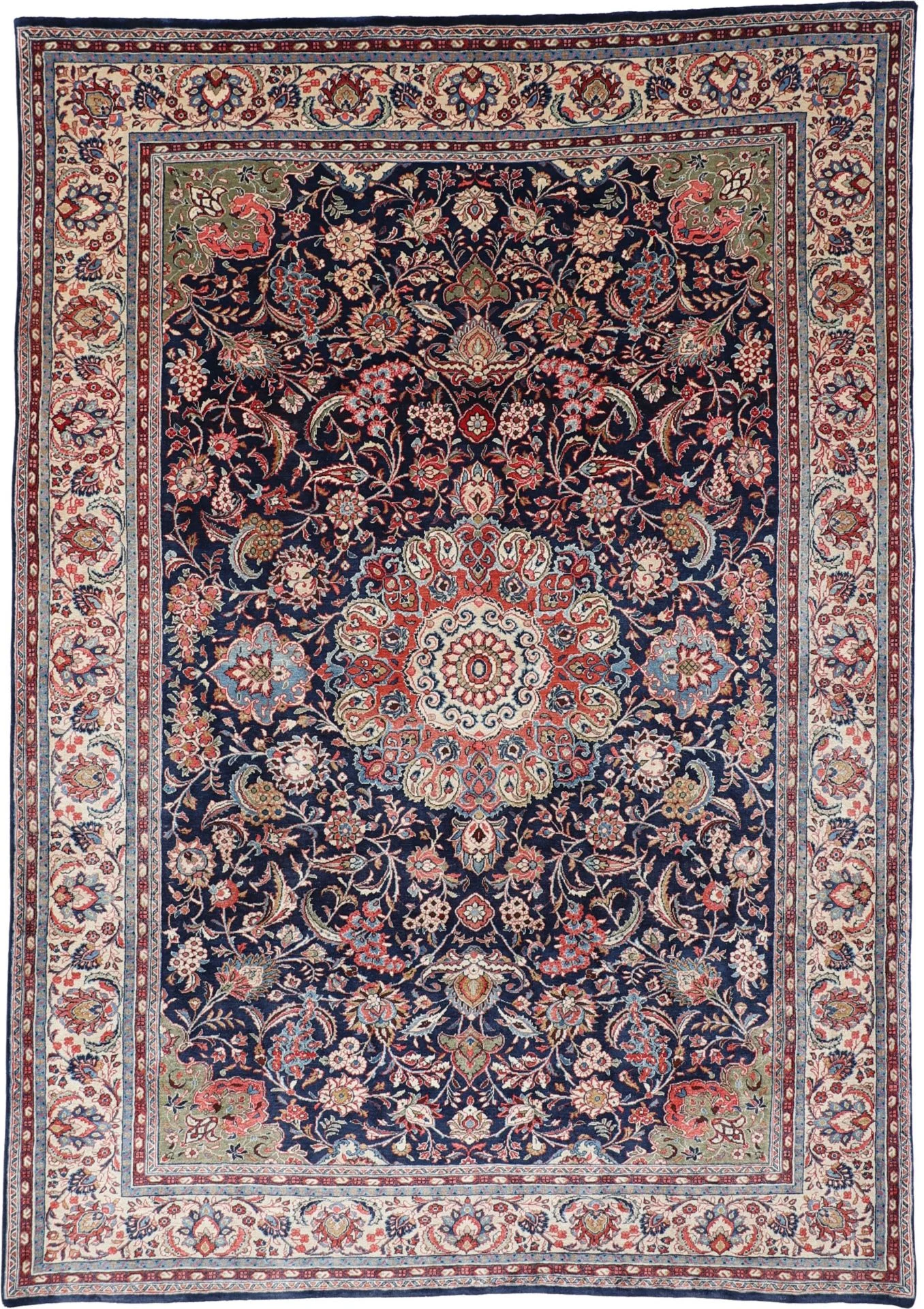 Wool Sarouk Persian Rug 223 × 313 cm, hand-knotted