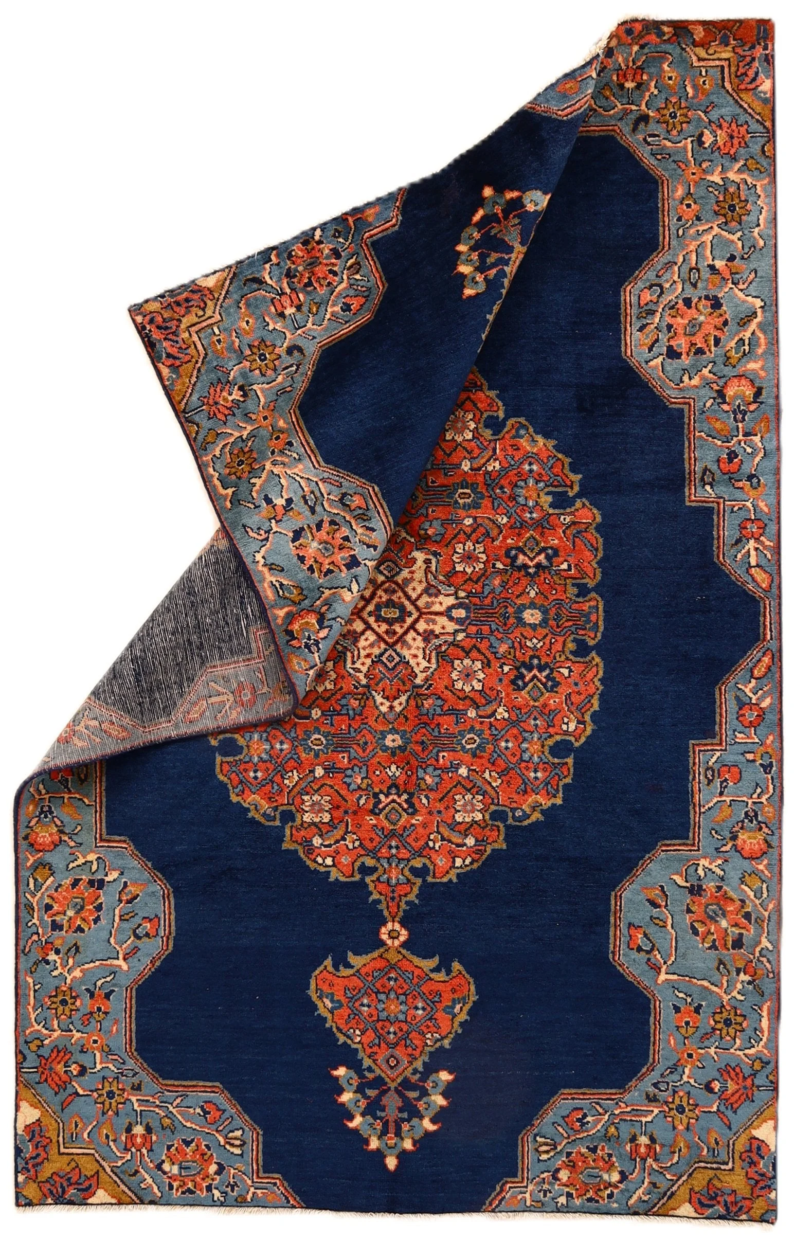 Alternative view of Wool Sarouk Persian Rug 250 × 161 cm, hand-knotted