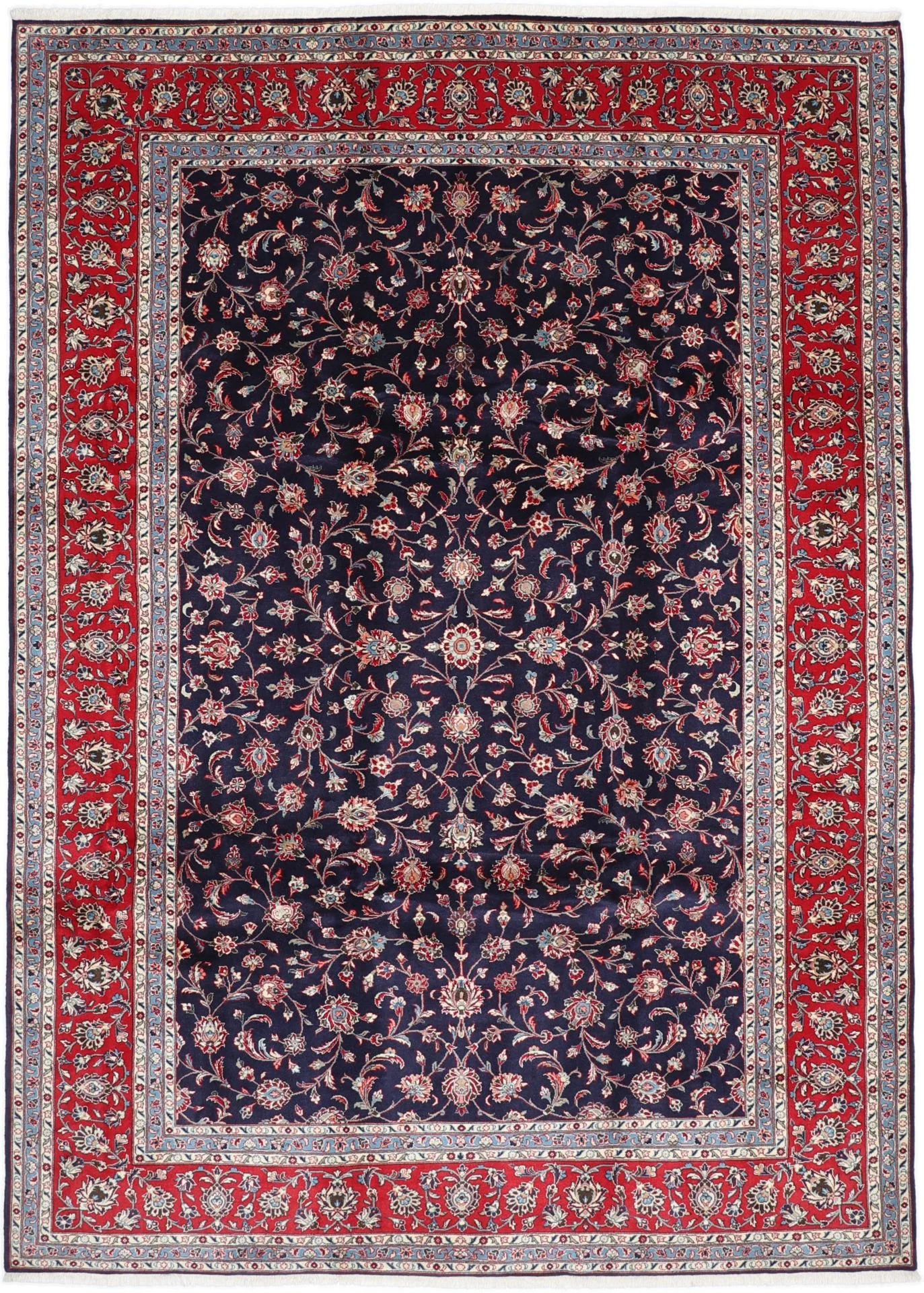 Hand-Knotted Kashan Persian Rug, 250 × 350 cm, Wool