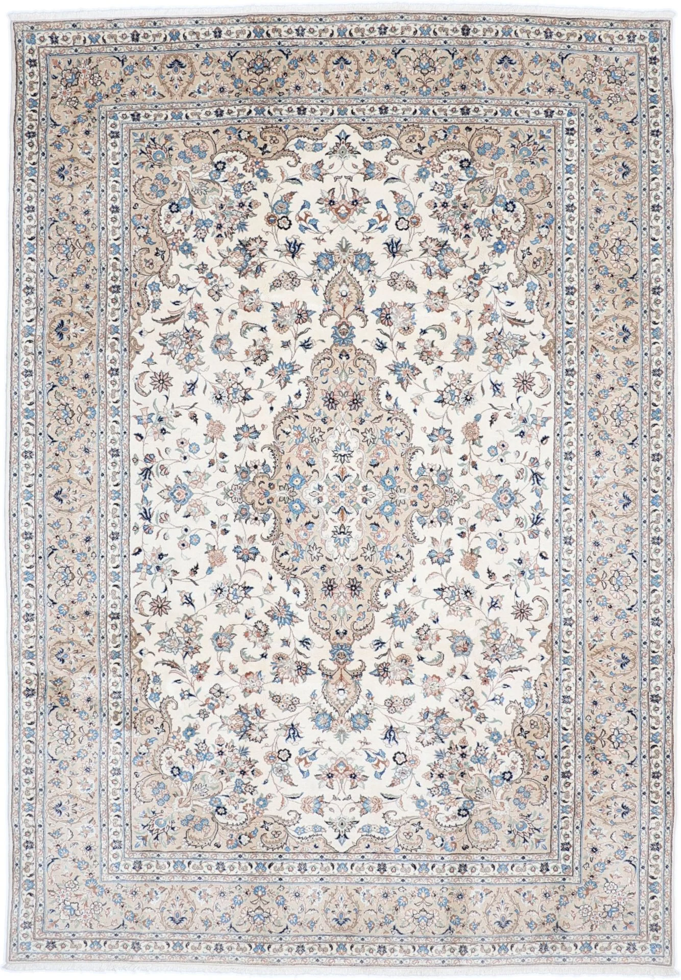Kashan Persian Rug 249 × 355 cm in Wool, hand-knotted