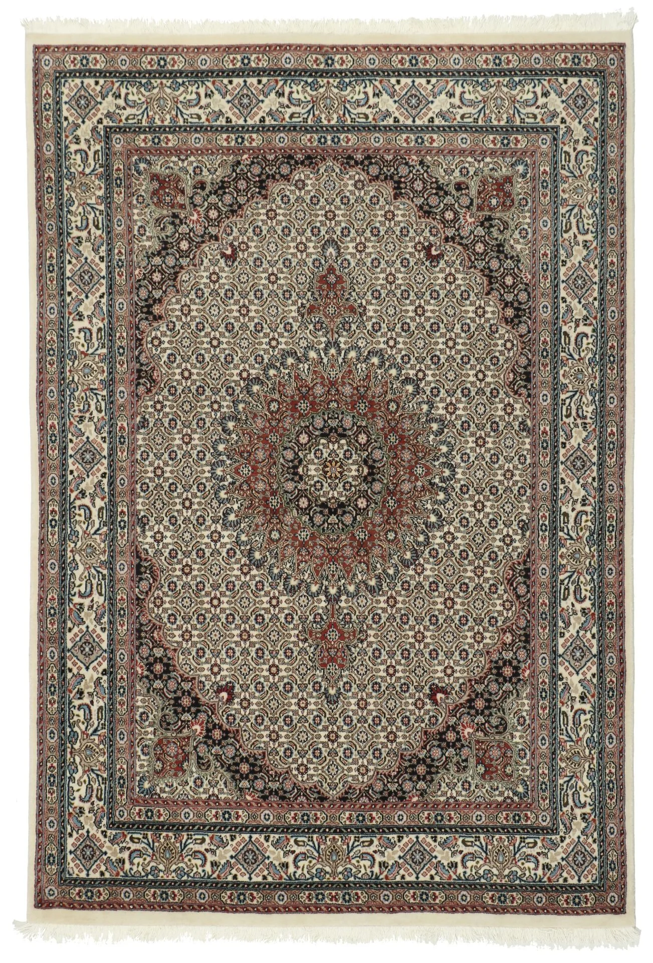 Wool Moud Persian Rug 150 × 205 cm, hand-knotted