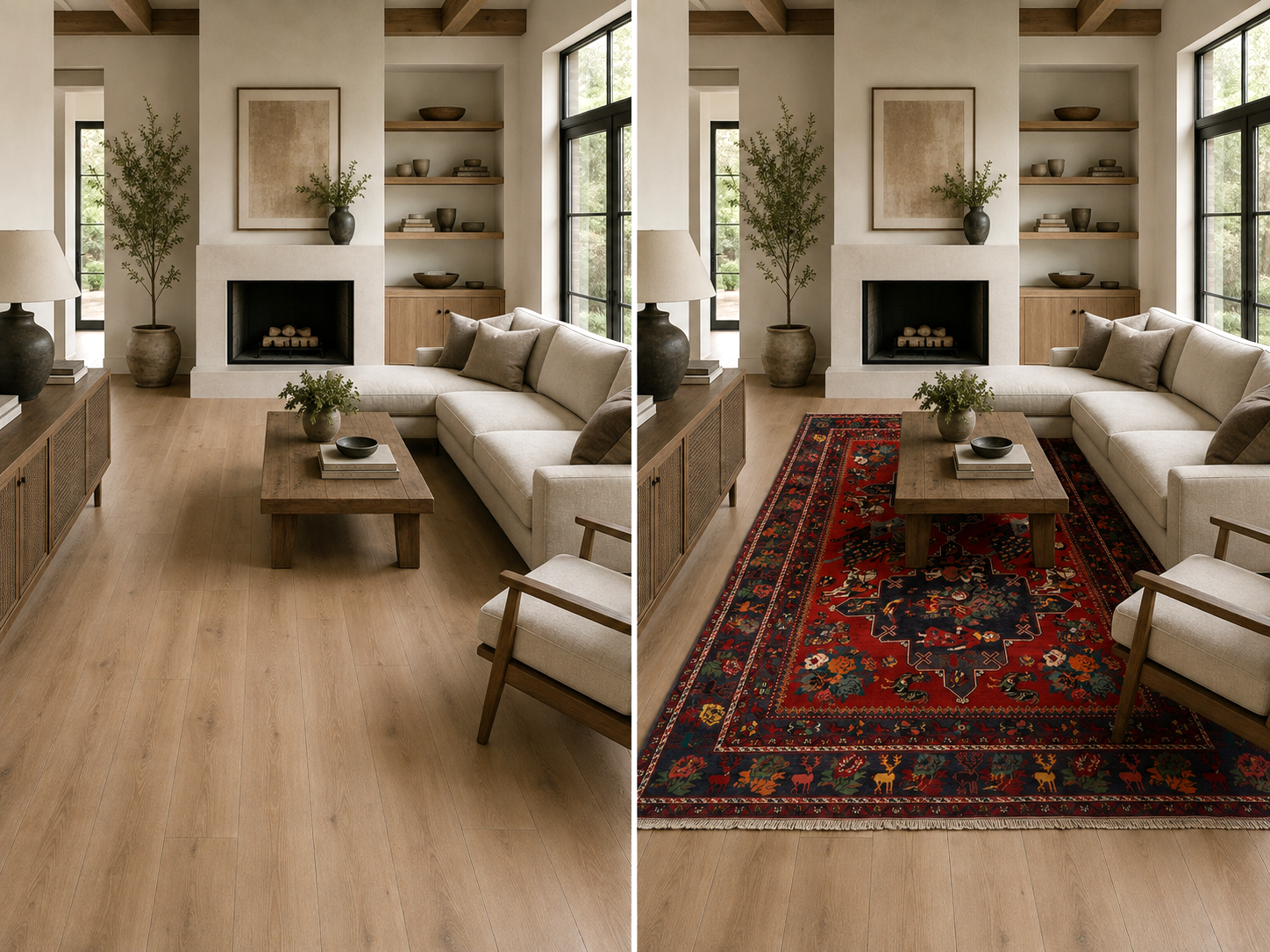 Alternative view of Hand-Knotted Oriental Rug from Russland, 315 × 205 cm