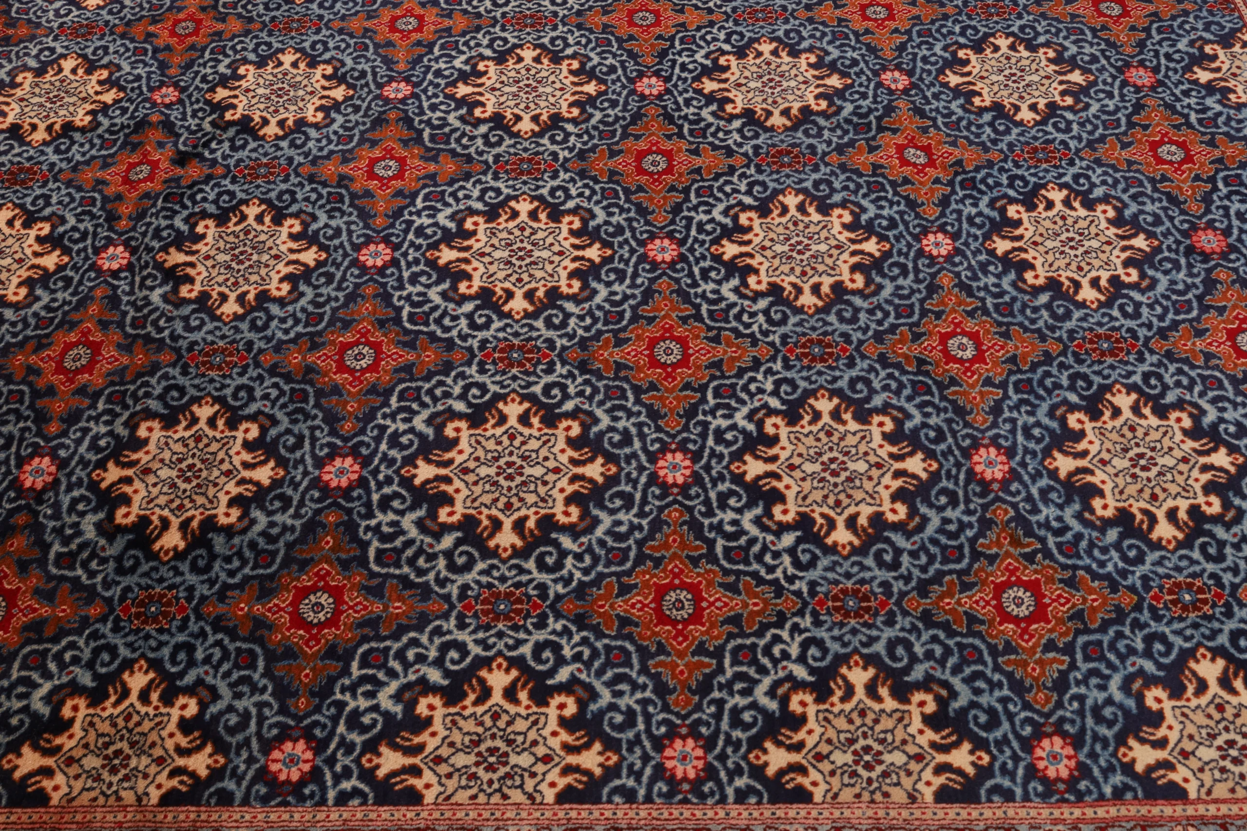 Hand-Knotted Moud Persian Rug, 350 × 248 cm, Wool - Image 6