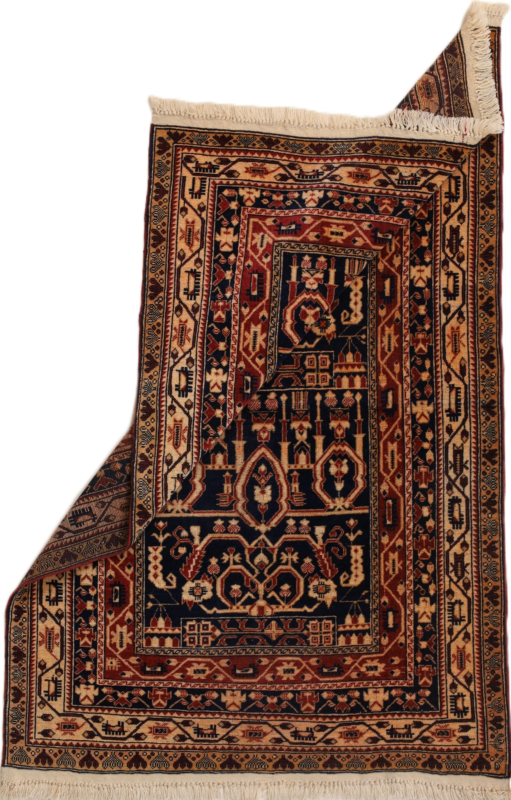 Alternative view of Wool Baluch Persian Rug 143 × 98 cm, hand-knotted