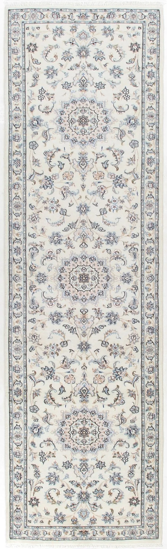Tabriz Persian Rug 75 × 303 cm in Wool & Silk, hand-knotted