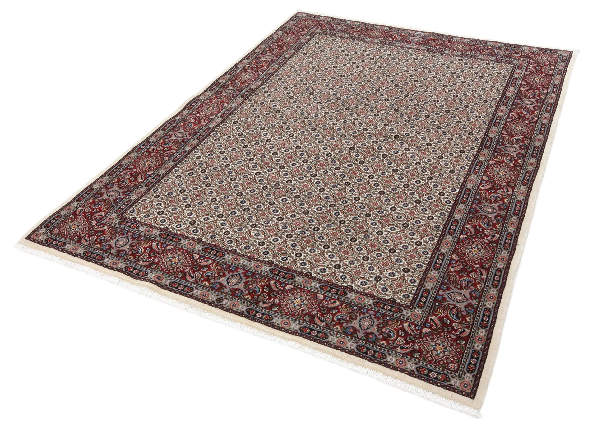Alternative view of Moud Persian Rug 173 × 240 cm in Wool & Silk, hand-knotted