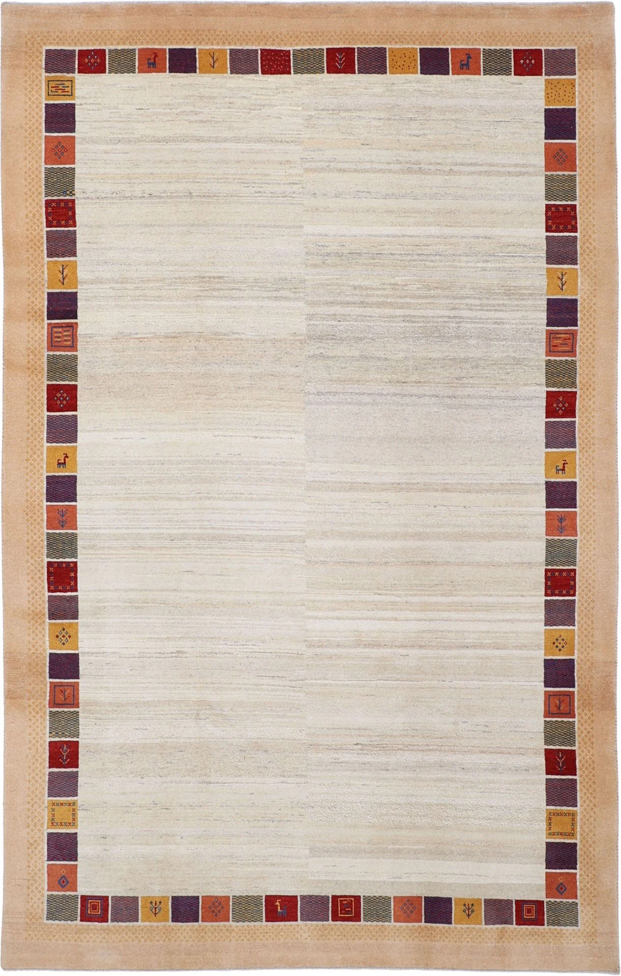 Wool Loribaft Persian Rug 200 × 315 cm, hand-knotted