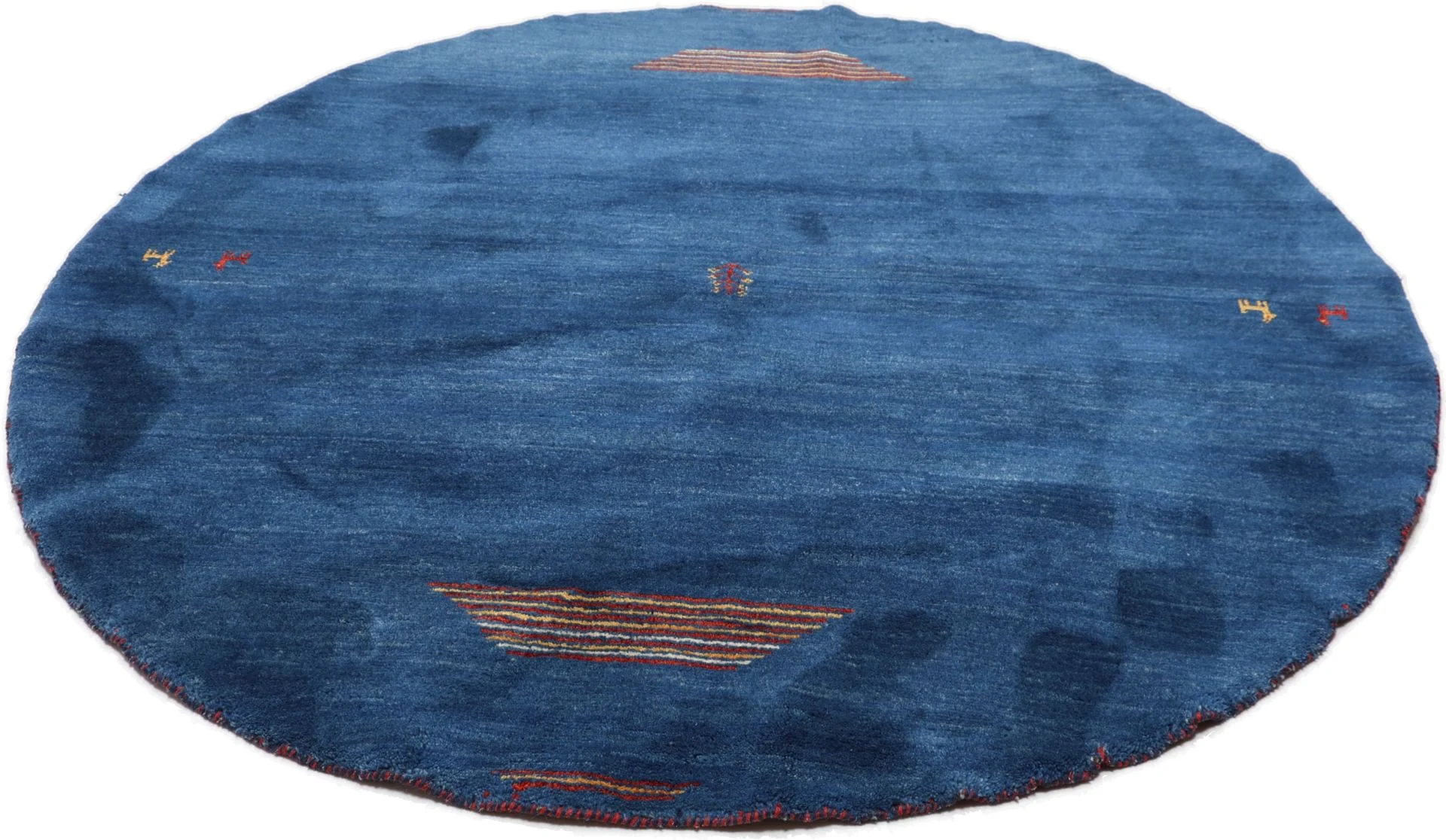Alternative view of Hand-Knotted Gabbeh Persian Rug, 183 × 183 cm, Wool