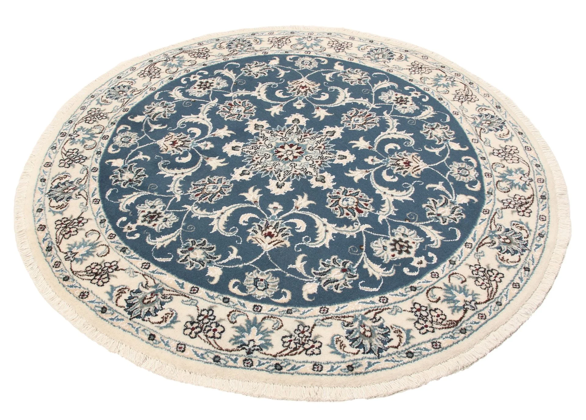 Alternative view of Hand-Knotted Nain Persian Rug, 147 × 147 cm, Wool