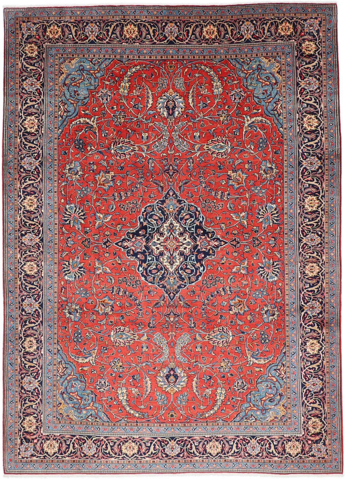 Hand-Knotted Sarouk Persian Rug, 248 × 347 cm, Wool