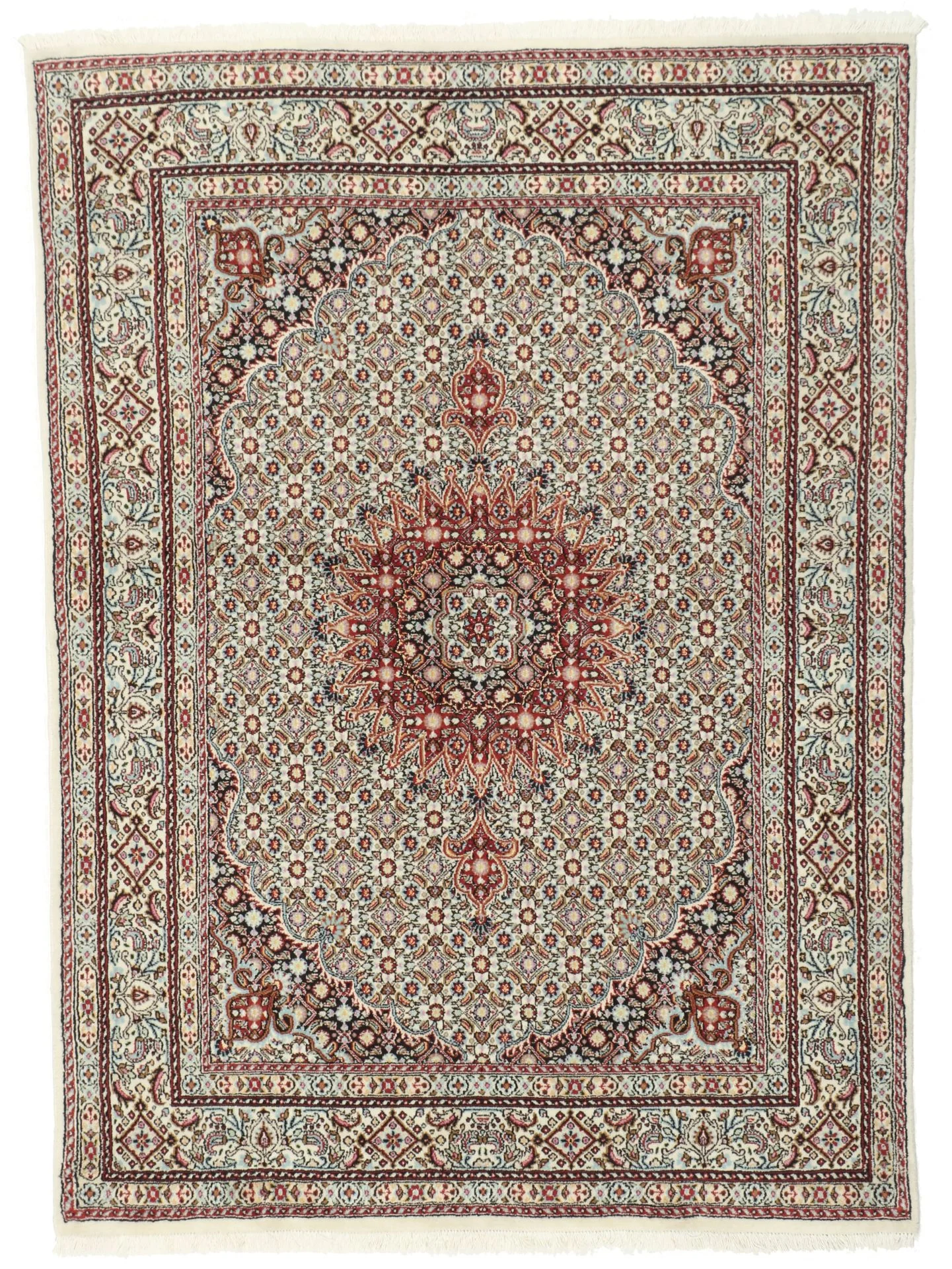 Moud Persian Rug 147 × 200 cm in Wool, hand-knotted