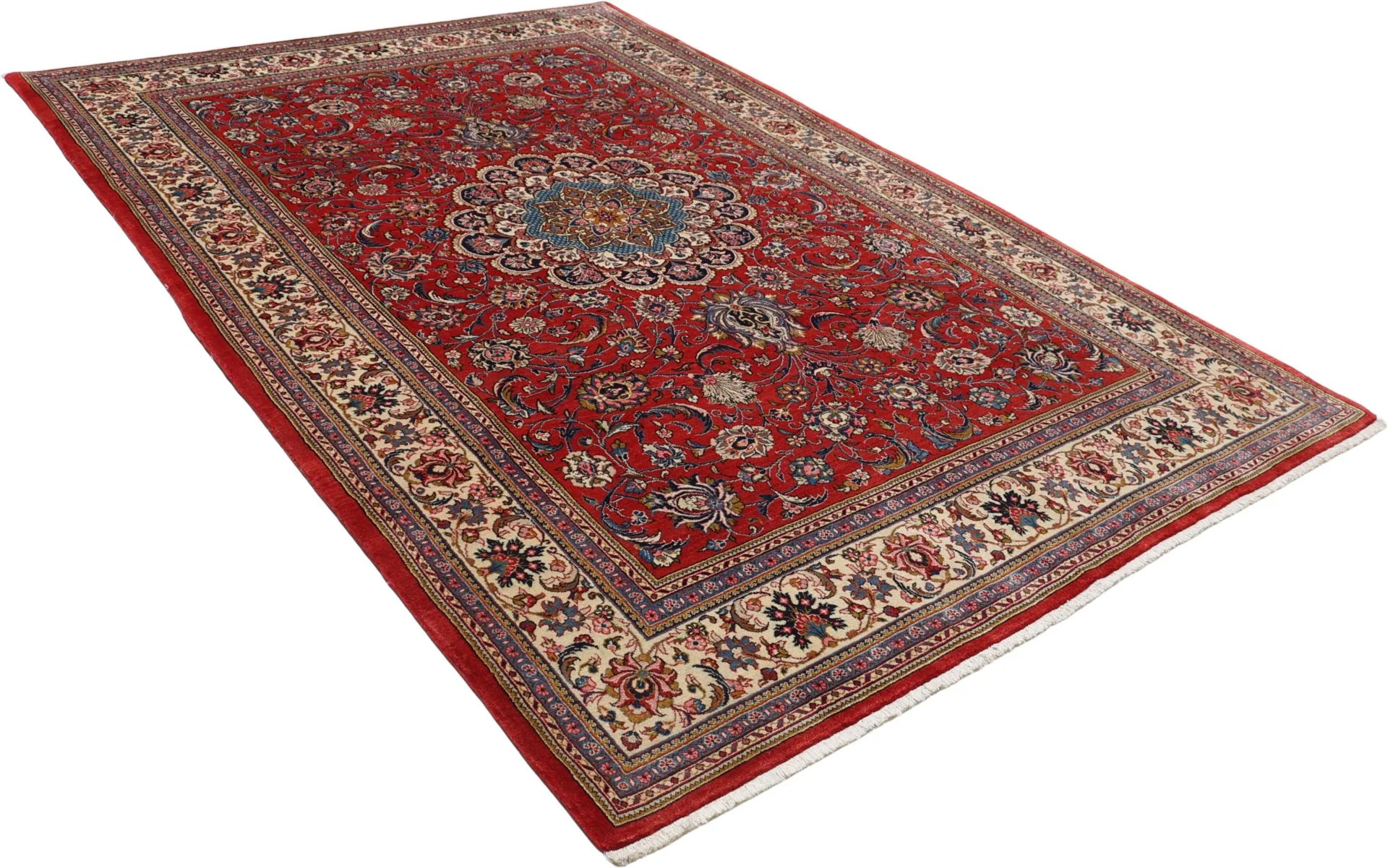 Sarouk Persian Rug 205 × 303 cm in Wool, hand-knotted - Image 4