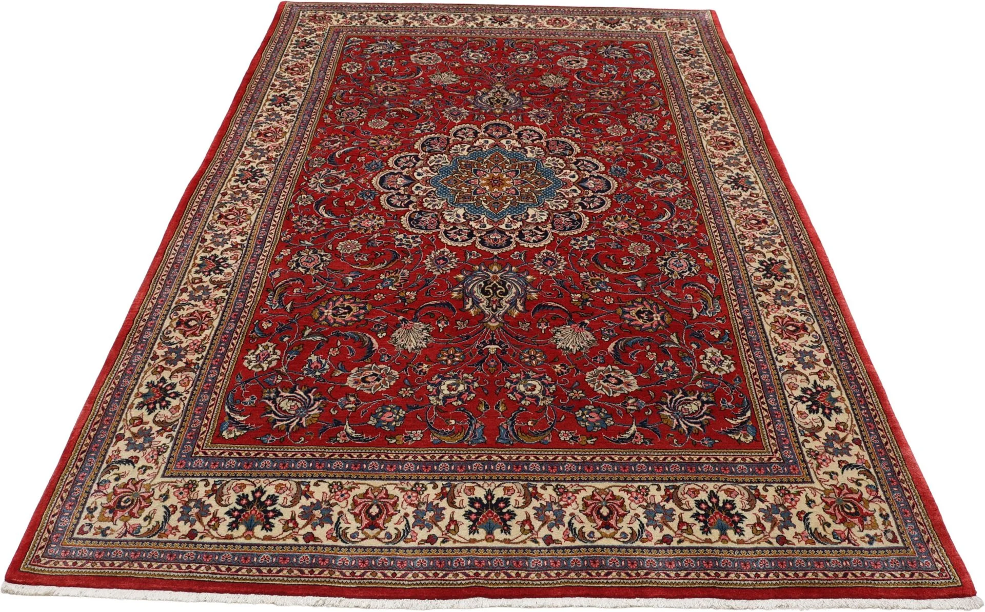 Sarouk Persian Rug 205 × 303 cm in Wool, hand-knotted - Image 7