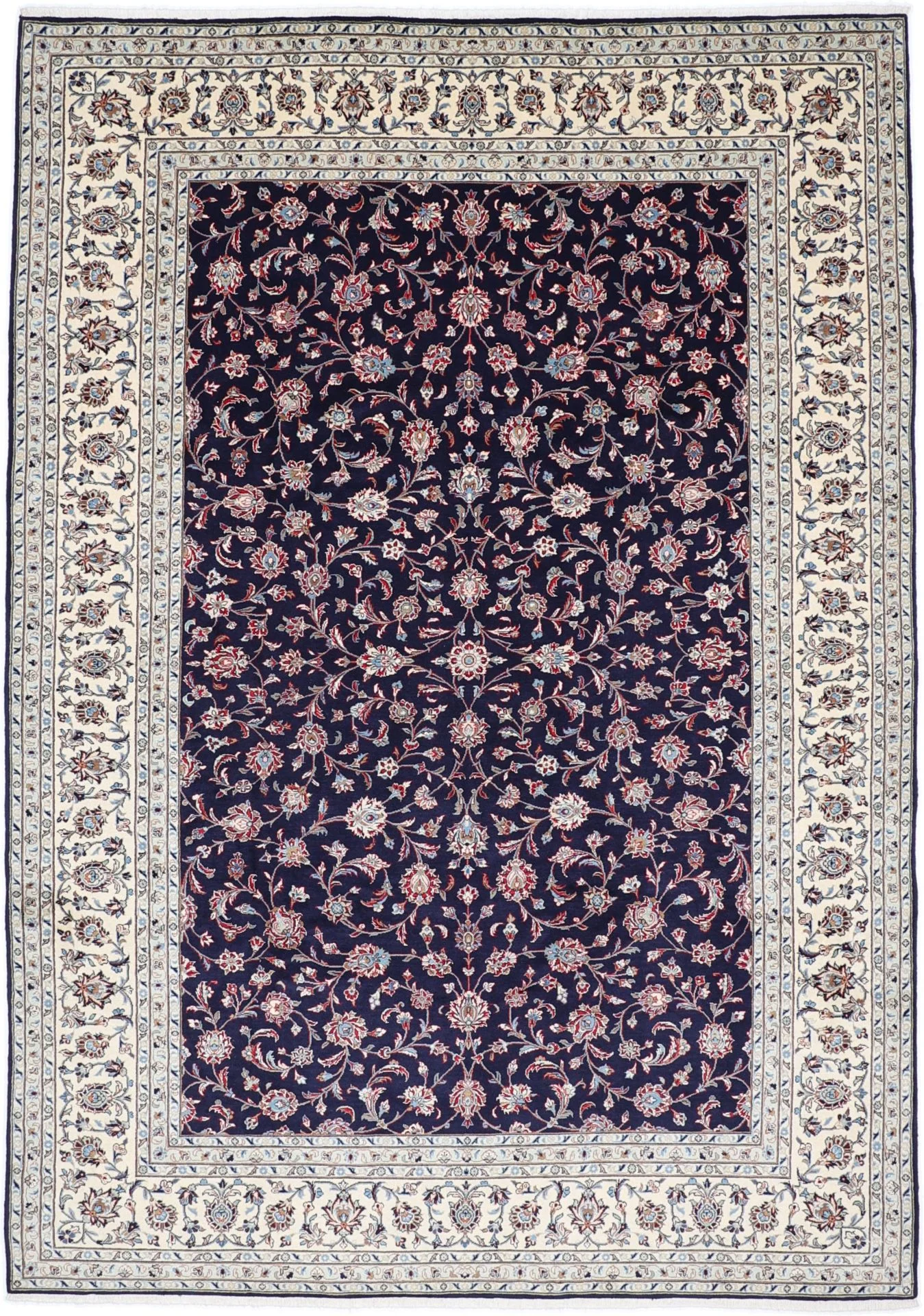 Wool Kashan Persian Rug 250 × 353 cm, hand-knotted