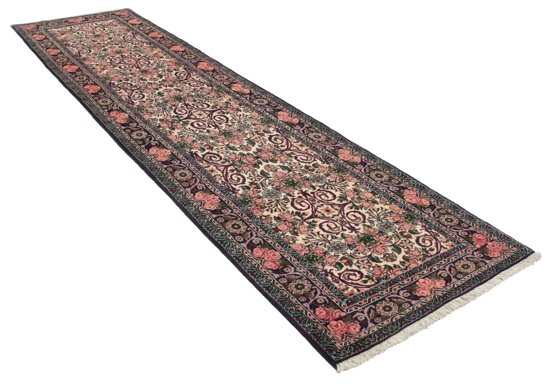 Alternative view of Wool Bijar Persian Rug 75 × 300 cm, hand-knotted