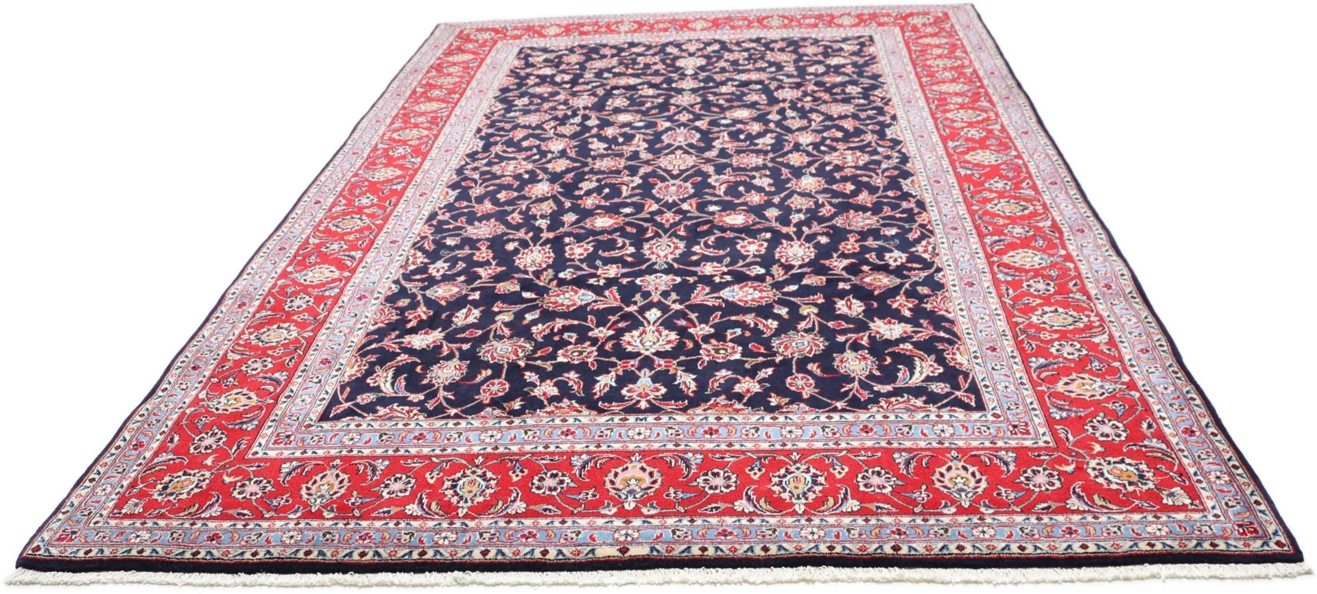 Alternative view of Kashan Persian Rug 202 × 299 cm in Wool, hand-knotted