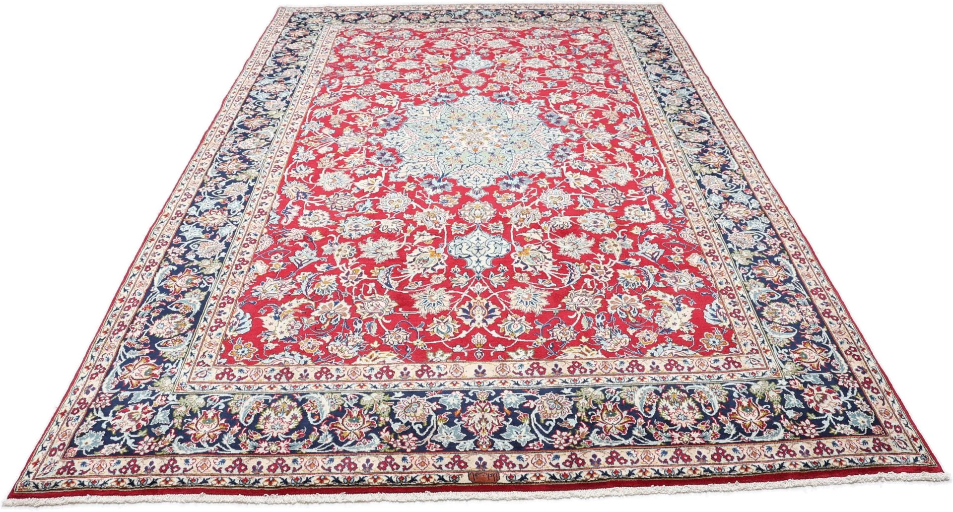 Alternative view of Hand-Knotted Kashan Persian Rug, 228 × 344 cm, Wool