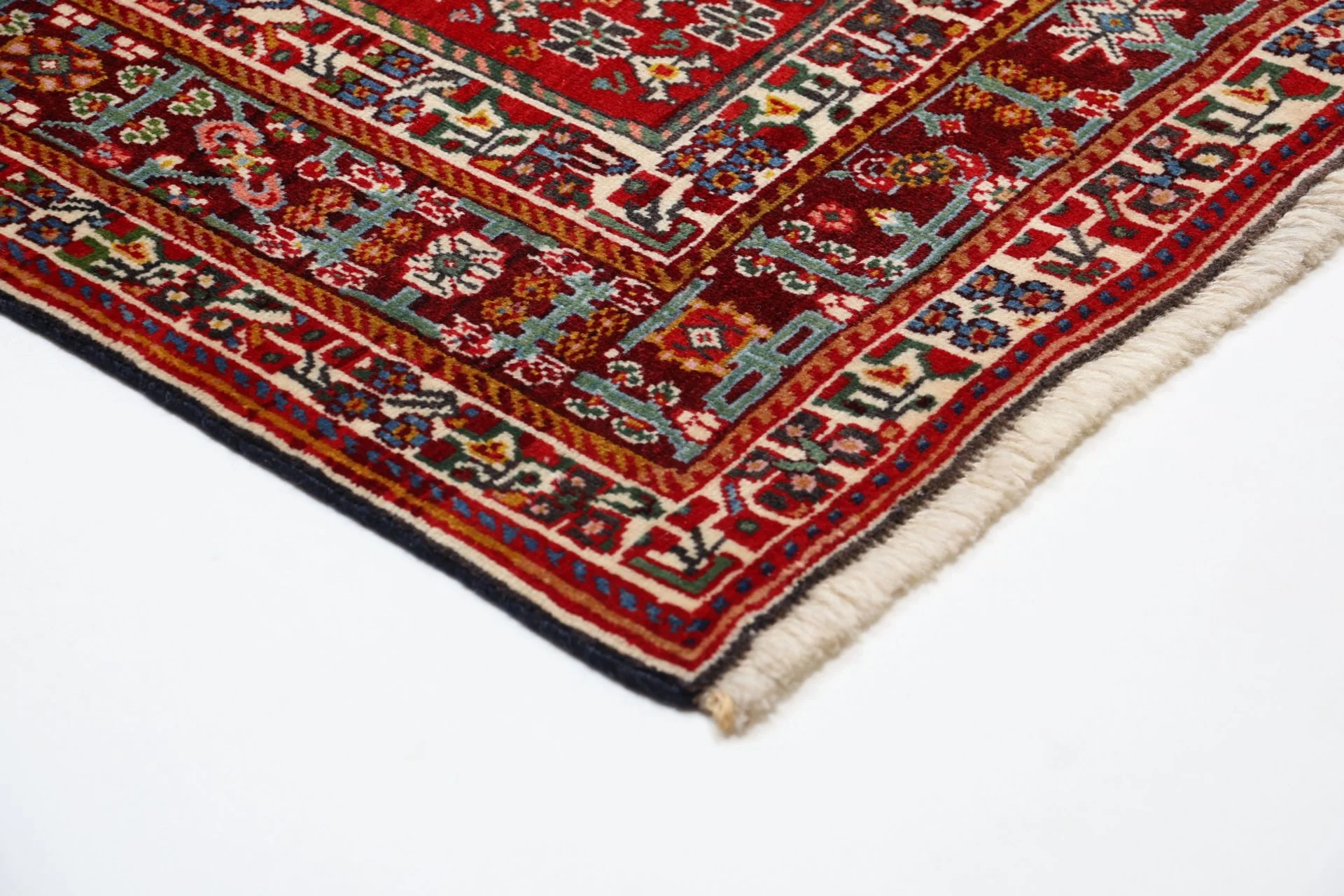 Hand-Knotted Qashqai Persian Rug, 205 × 308 cm, Wool - Image 6