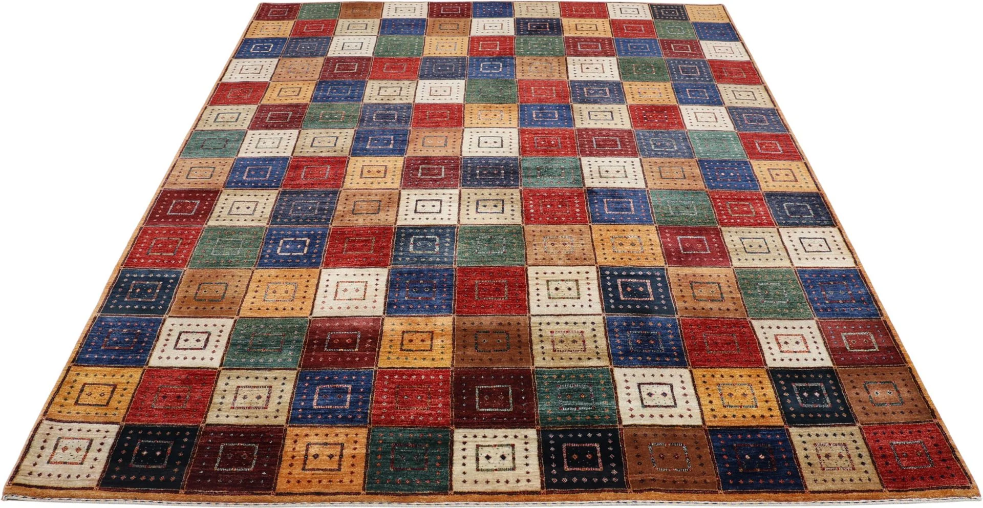 Alternative view of Loribaft Indian Rug 248 × 310 cm in Wool, hand-knotted