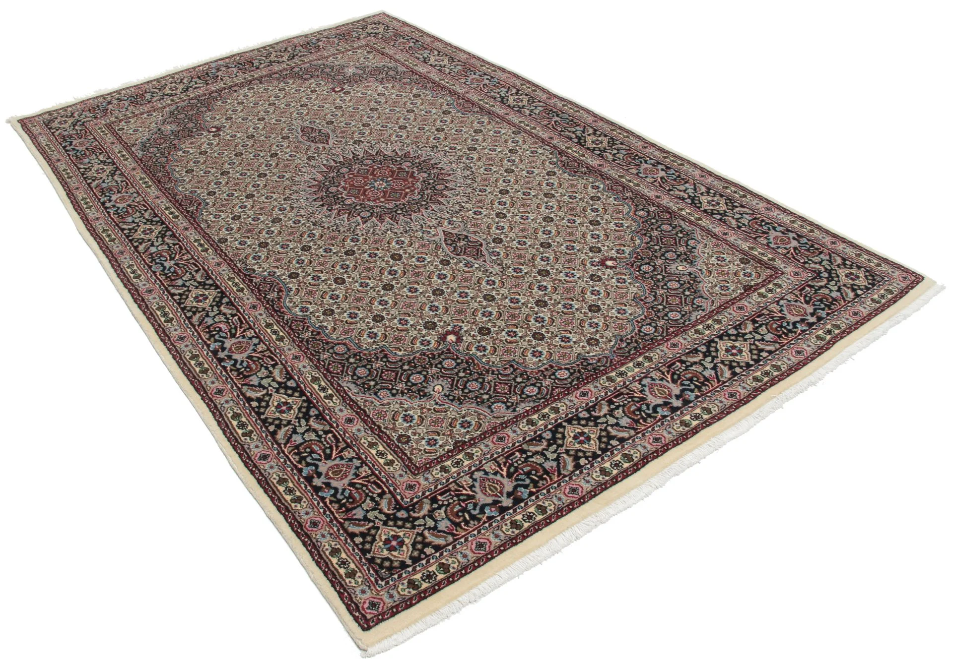 Alternative view of Wool Moud Persian Rug 135 × 219 cm, hand-knotted
